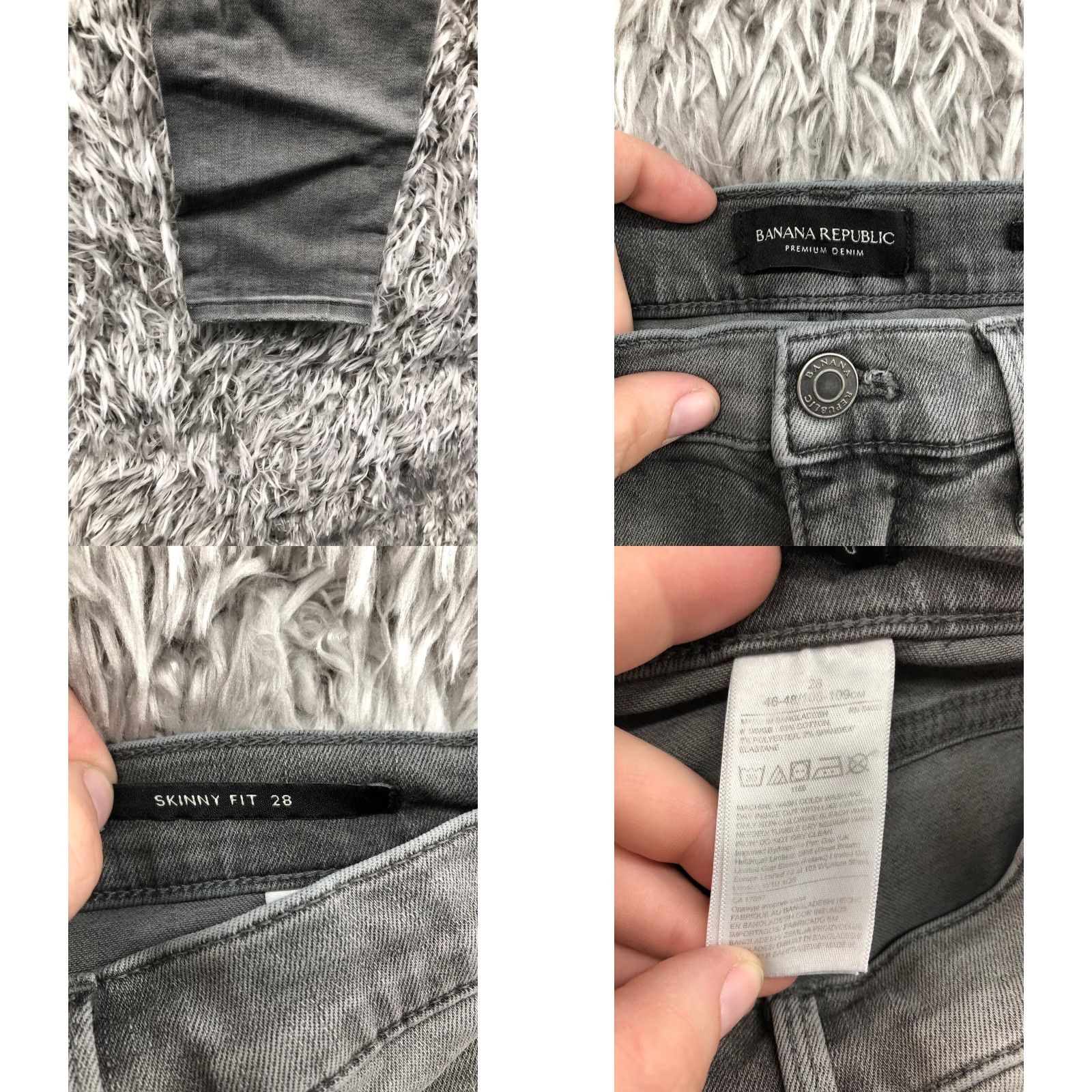 Banana Republic Banana Republic Jeans Skinny Size 28 Womens Mid Rise Dark Gray Denim Size 28" / US 6 / IT 42 - 8 Thumbnail