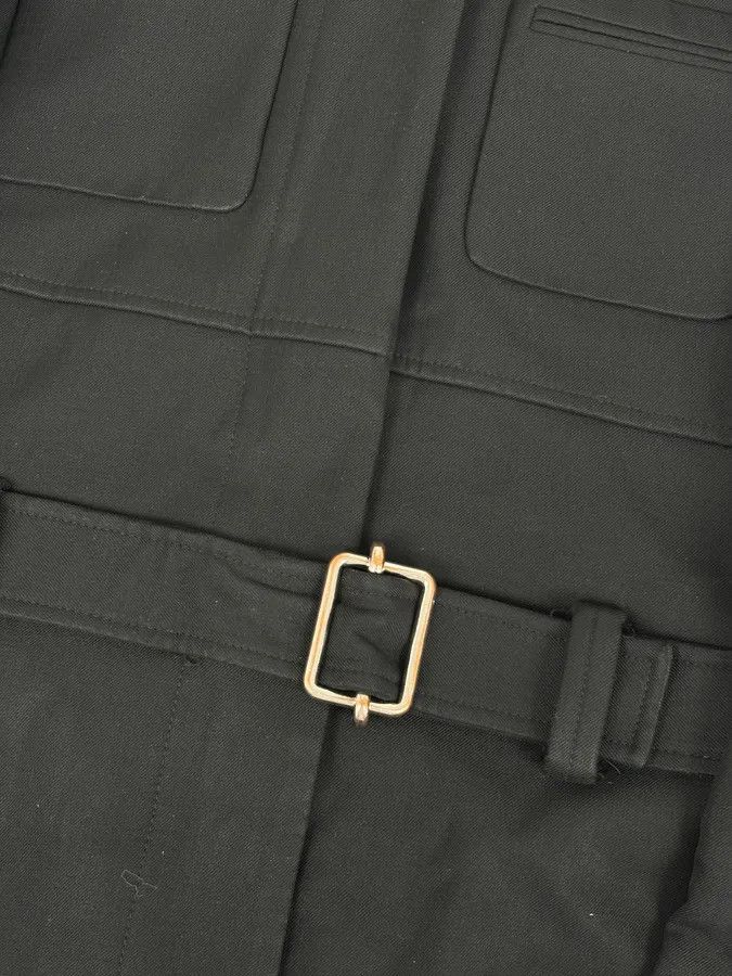 Balenciaga AW2005 Balenciaga Long Premium Wool Black Trench Coat Size US S / EU 44-46 / 1 - 10 Thumbnail