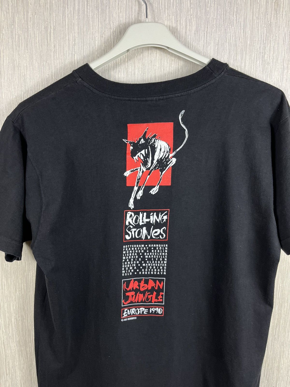 Band Tees × Vintage Vintage The Rolling Stones 90s urban jungle Europe tee 1989 Size US L / EU 52-54 / 3 - 16 Thumbnail