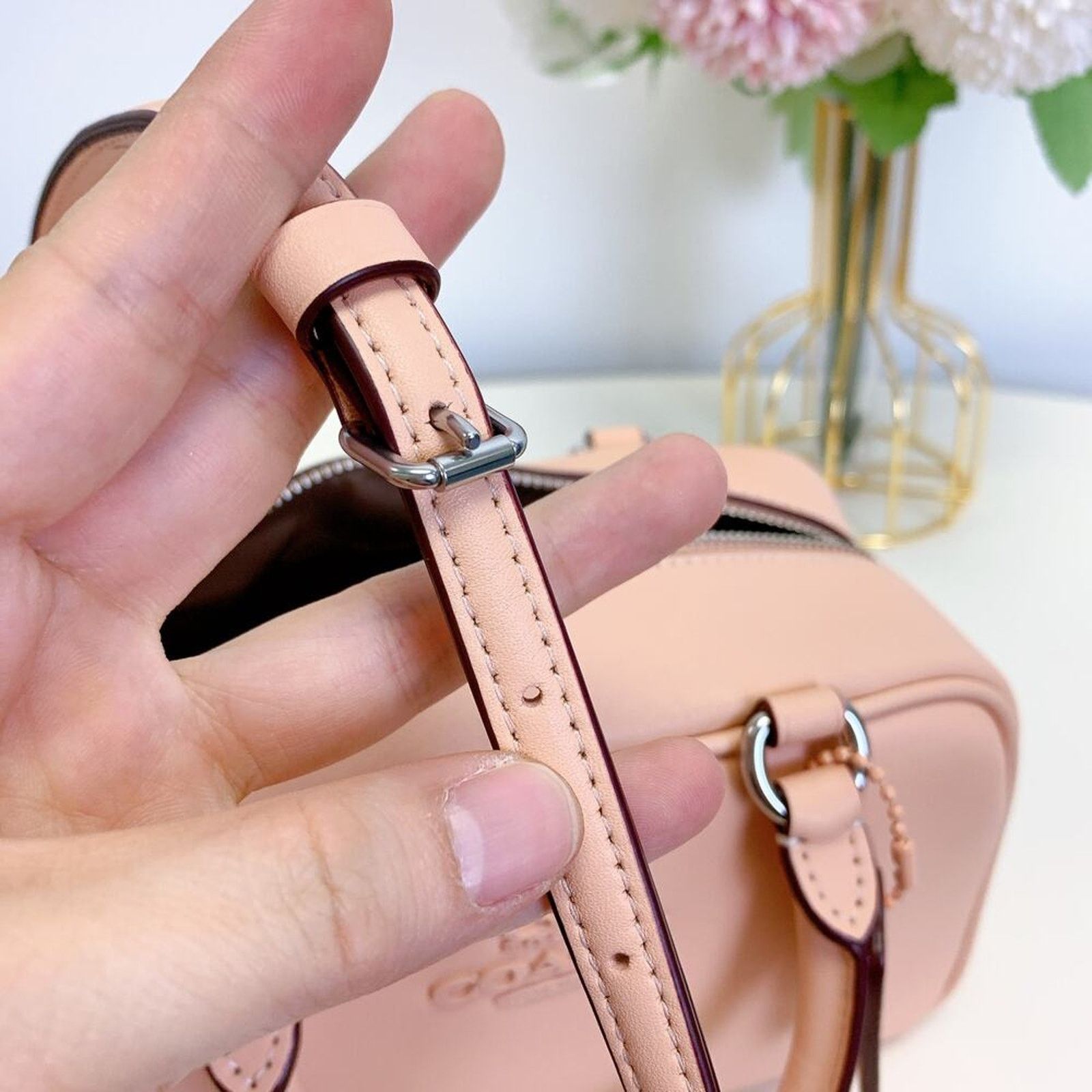 Coach Coach CT776 Satchel Crossbody Bag in Sv/Faded Blush Size ONE SIZE - 7 Thumbnail