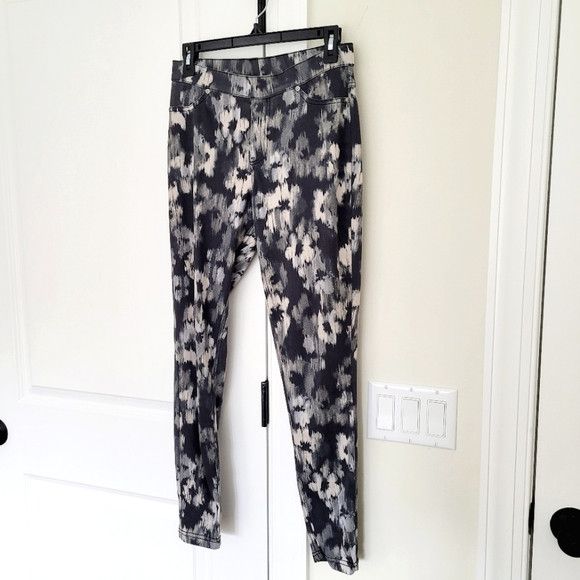 Vera Wang Simply Vera Vera Wang Ikat Floral Denim Legging Party Spring Size 30" / US 8 / IT 44 - 3 Thumbnail