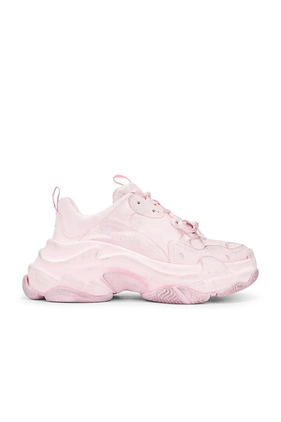 Balenciaga o1srvl11e0426 Triple S Satin Sneakers in Pink Size US 10 / IT 40 - 1 Thumbnail