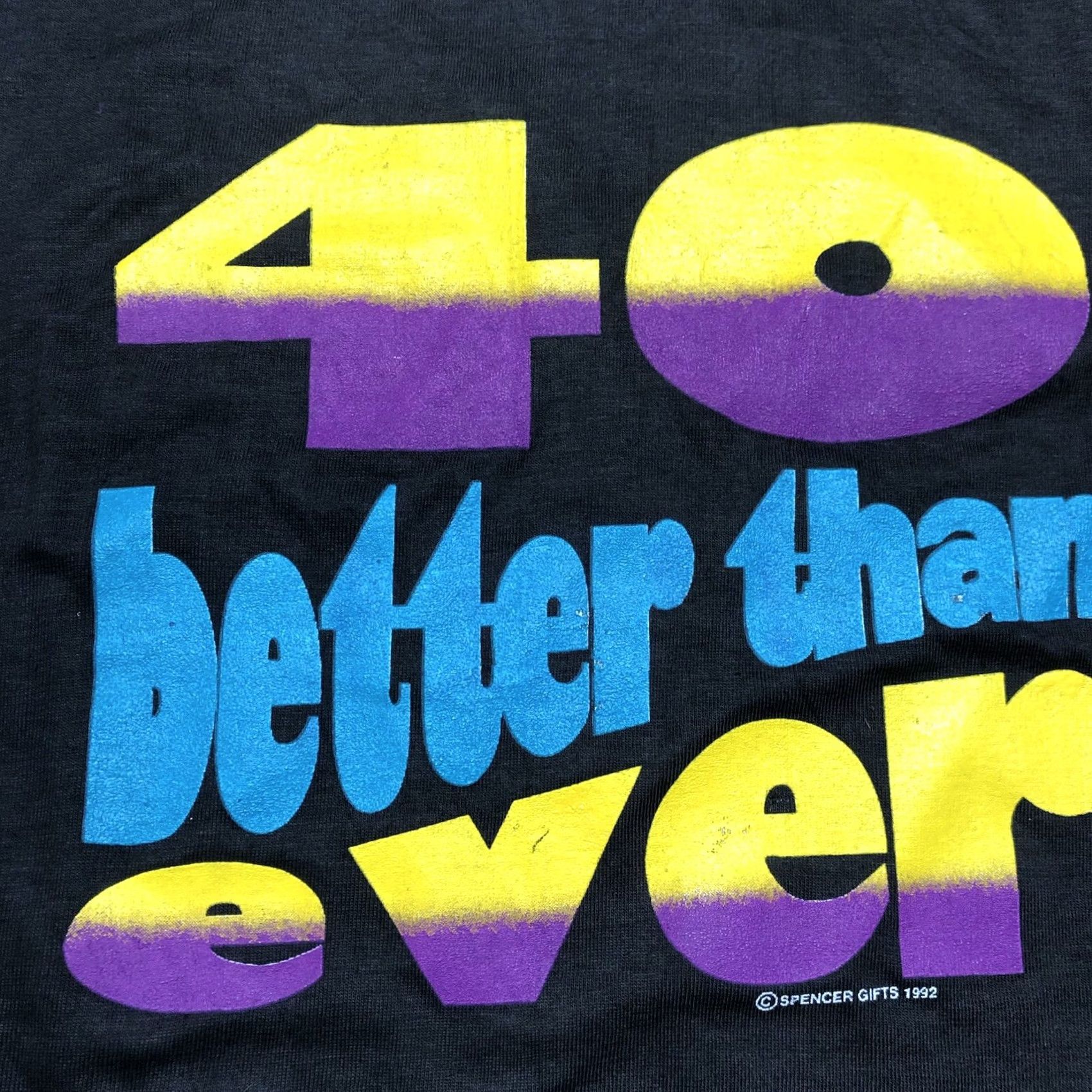 Vintage VINTAGE Spencer Gifts Black T Shirt 1992 Size M Mens 90s Single Stitch Better Than Ever Size US M / EU 48-50 / 2 - 4 Thumbnail