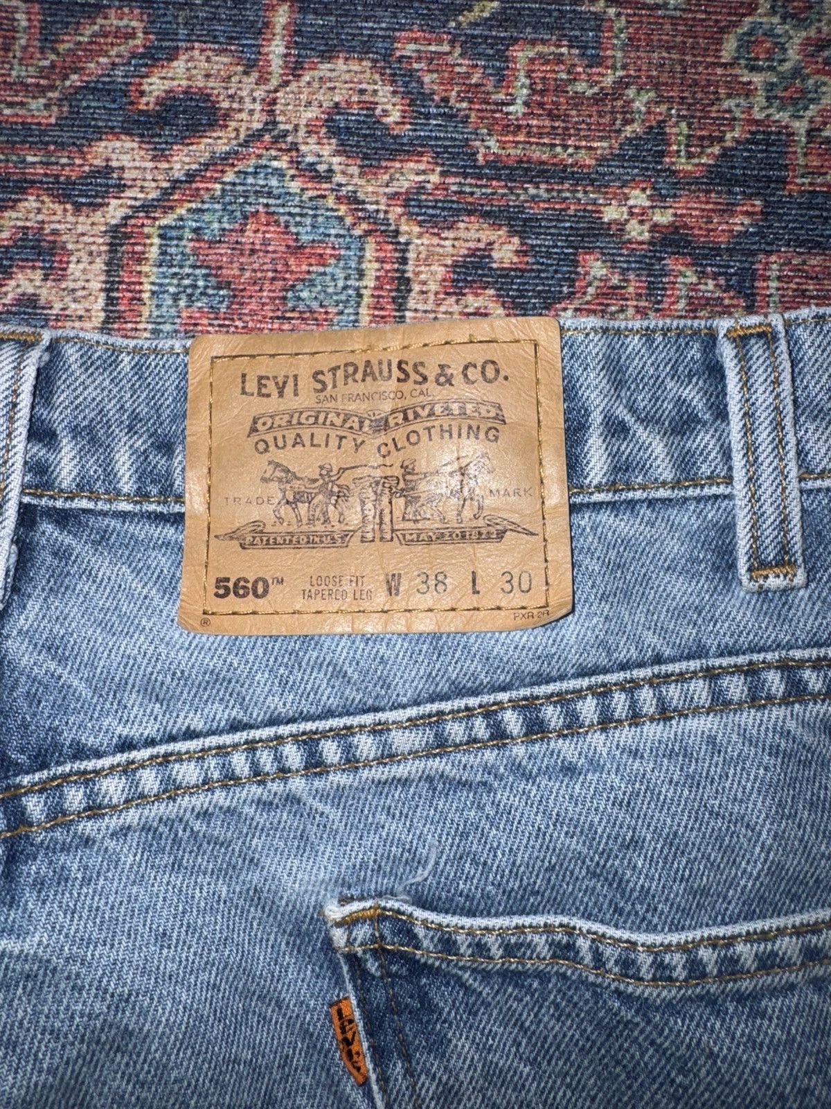 Levi's Vintage Clothing Orange Tab 560 Levis Jeans Size US 38 / EU 54 - 3 Thumbnail