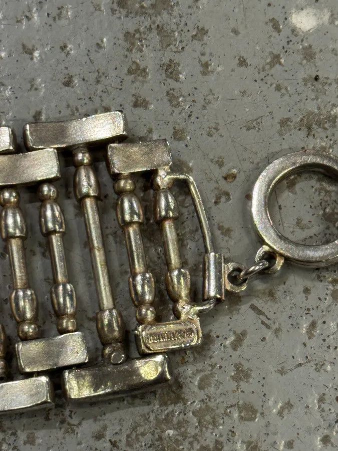 Jean Paul Gaultier 2000s Jean Paul Gaultier Roman Pillar Stainless Steel Bracelet Size ONE SIZE - 6 Thumbnail