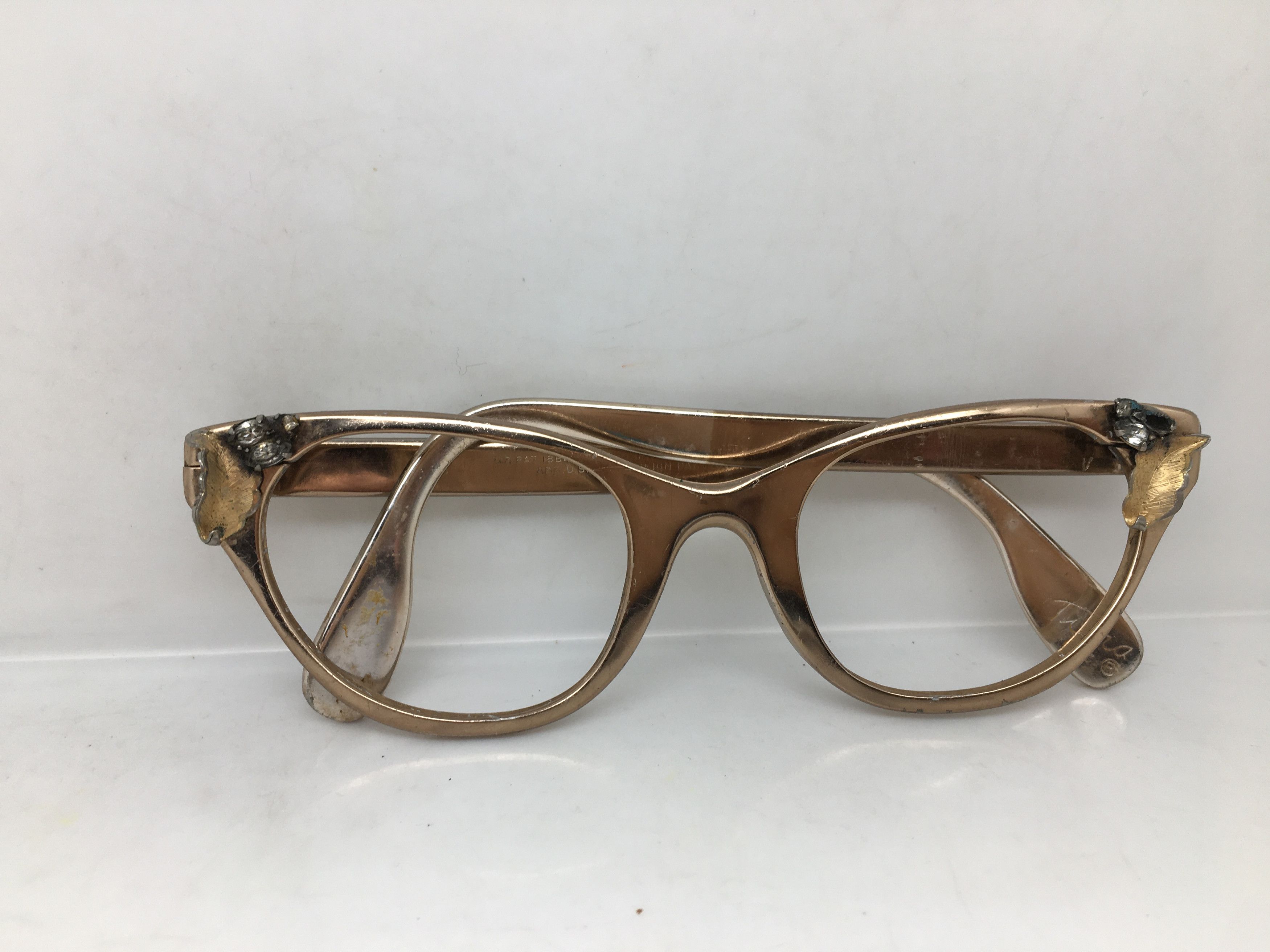 Vintage Vintage 50s TURA Woman Aluminum Brown Cateye Eyeglasses Size ONE SIZE - 7 Thumbnail