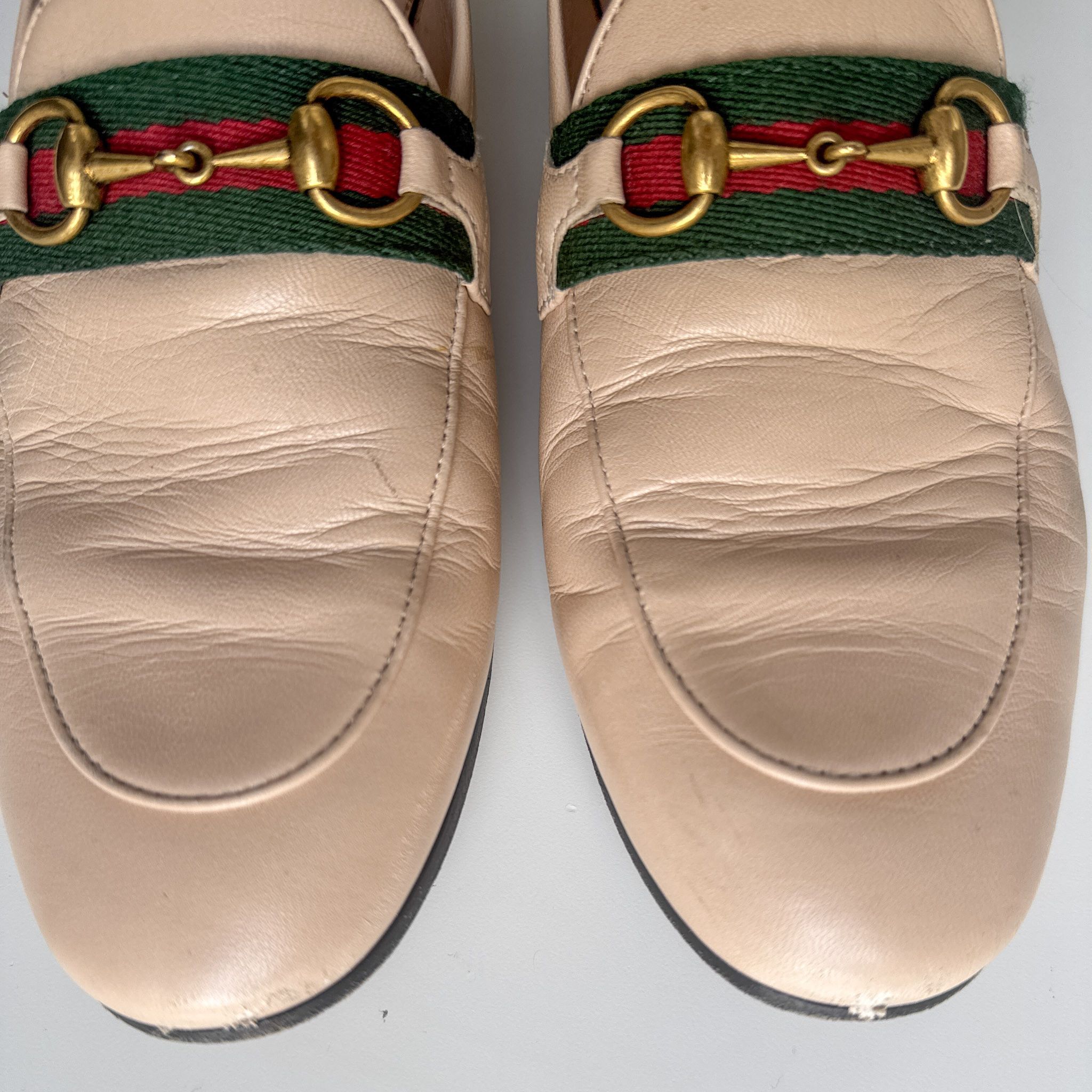 Gucci Gucci brixton horsebit & web convertible loafer in skin rose Size US 6.5 / IT 36.5 - 3 Thumbnail