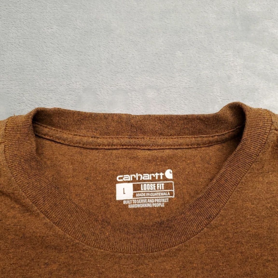 Carhartt Carhartt Shirt Mens Large Brown Loose Fit Short Sleeve Crewneck Pocket Work TEE Size US L / EU 52-54 / 3 - 3 Thumbnail