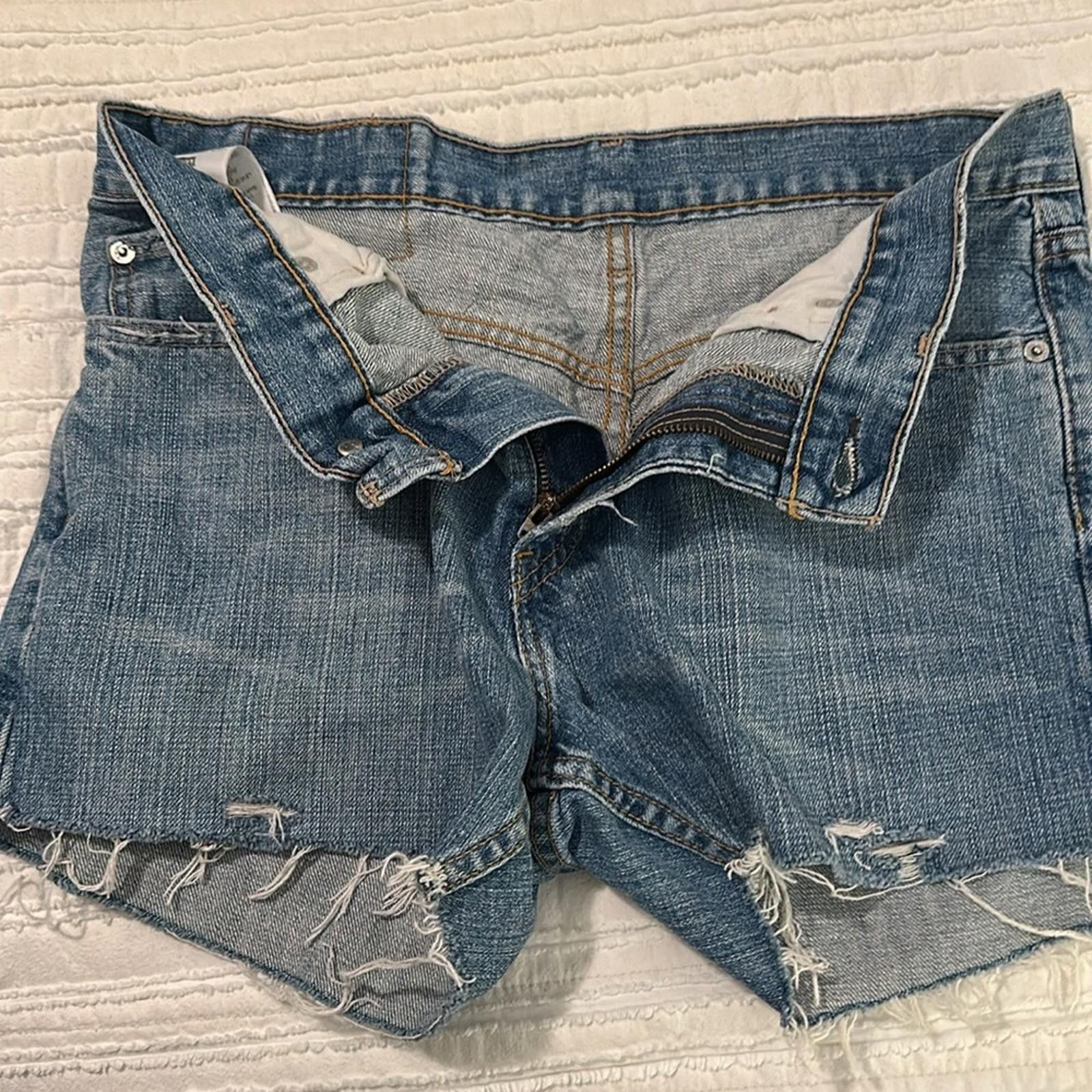 Levi's Levi's 514 size 33 Destroyed Shorts Women's Blue Distressed Size 32" / US 10 / IT 46 - 3 Thumbnail