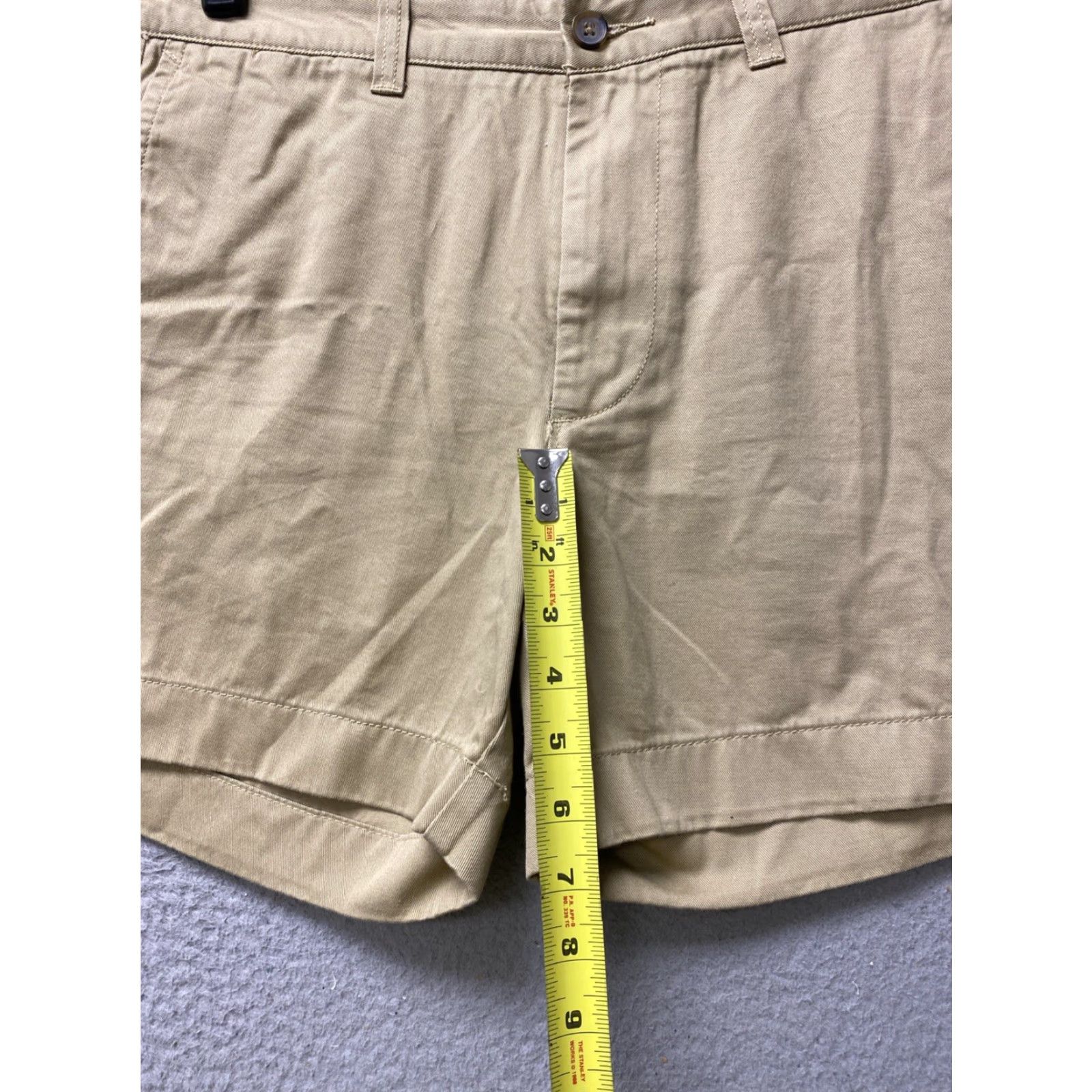 J.Crew J Crew Shorts Mens Size 33 Tan Chino Short Preppy Golf Summer /130-13 Size US 33 - 4 Thumbnail