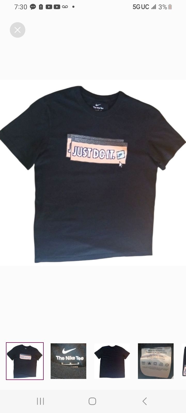 Nike Nike Just Do It T-Shirt Size US M / EU 48-50 / 2 - 1 Thumbnail