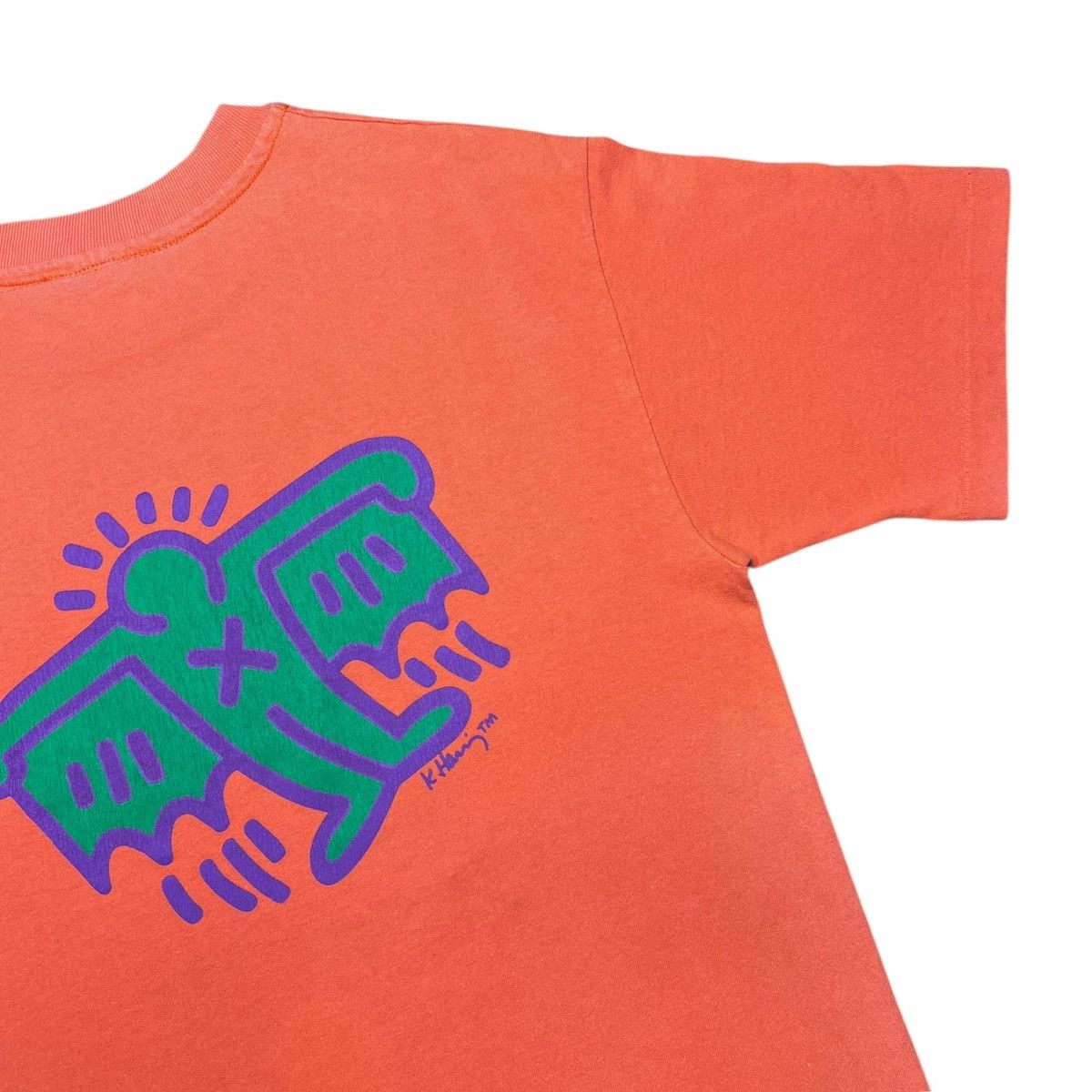 Other 1980s Keith Haring Batman Angel Devil Pop Shop Art T-Shirt Size US M / EU 48-50 / 2 - 13 Thumbnail
