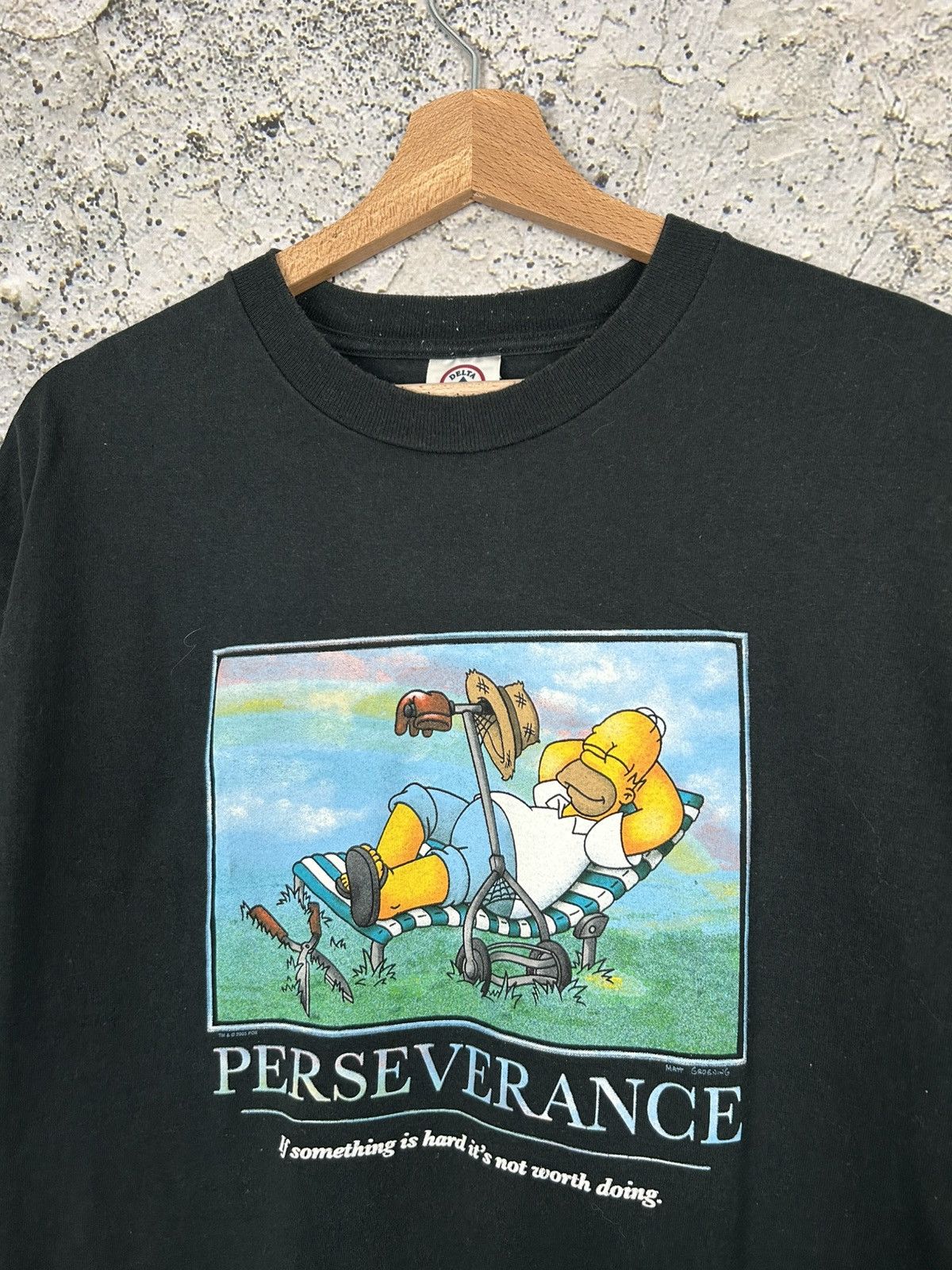 Other Vintage The Simpsons Homer Perseverance Graphic Tee 90s Size US L / EU 52-54 / 3 - 3 Thumbnail