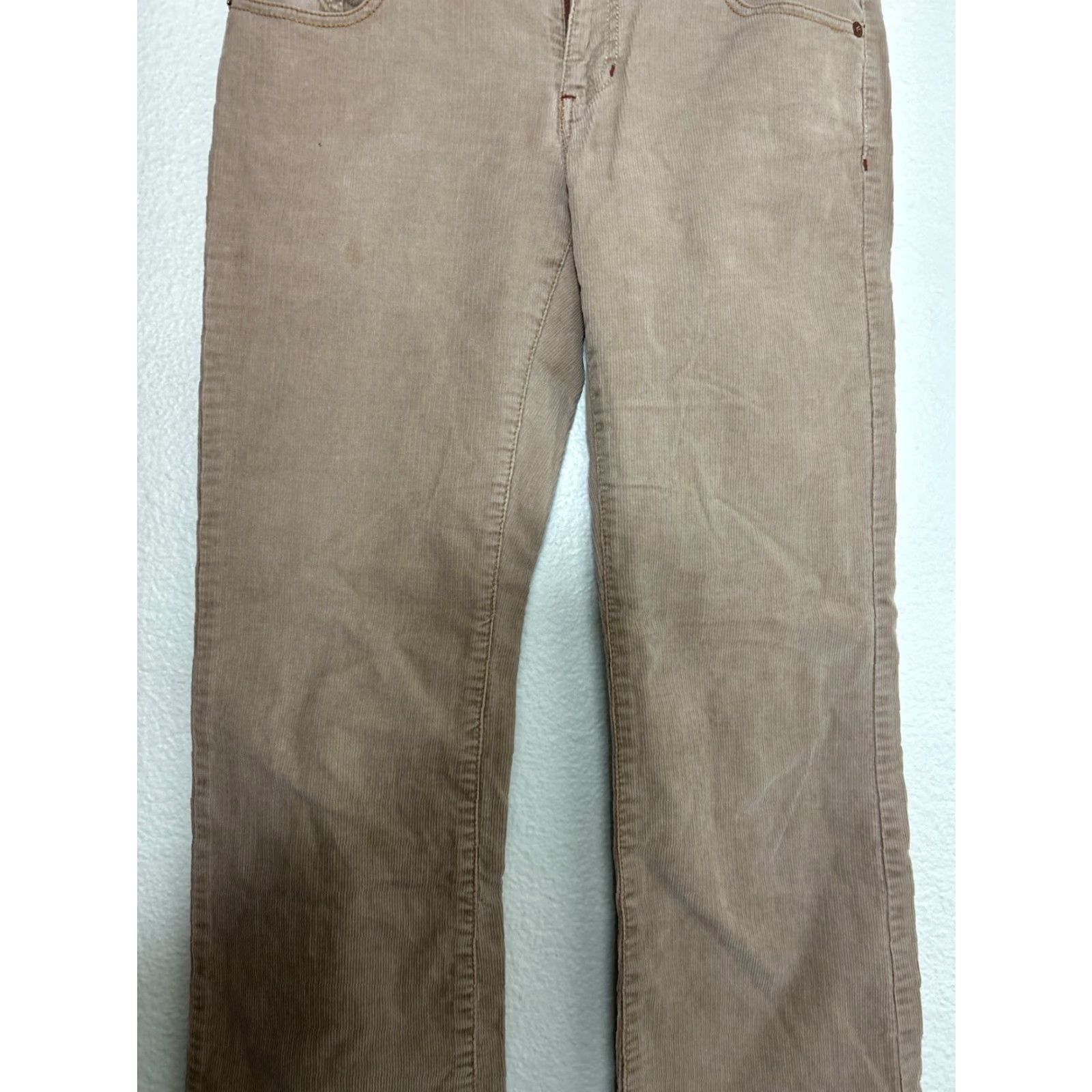 Polo Ralph Lauren Polo Jeans Company Womens Pants Straight Beige Corduroy 30x31 Size 4 Womens Size 27" / US 4 / IT 40 - 3 Thumbnail