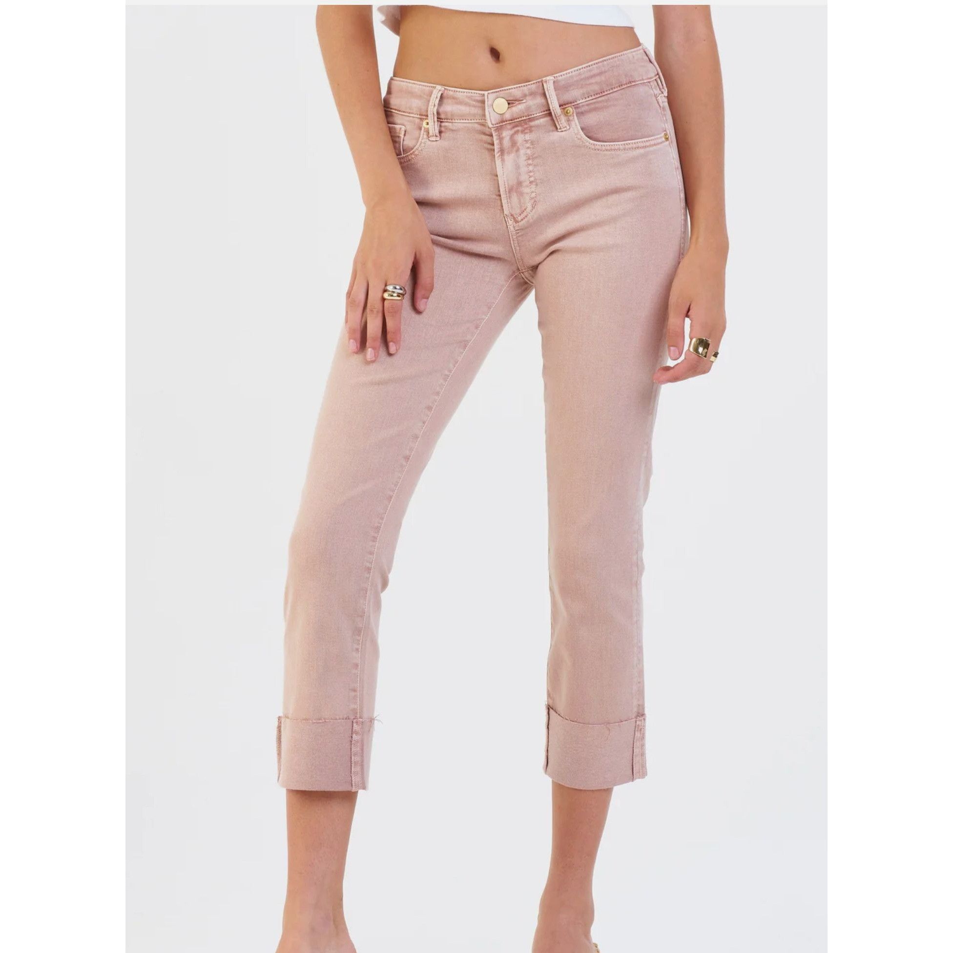 Other Dear John Blaire High Rise Cuffed Straight Jeans in Rose Dus Size 27" / US 4 / IT 40 - 1 Thumbnail