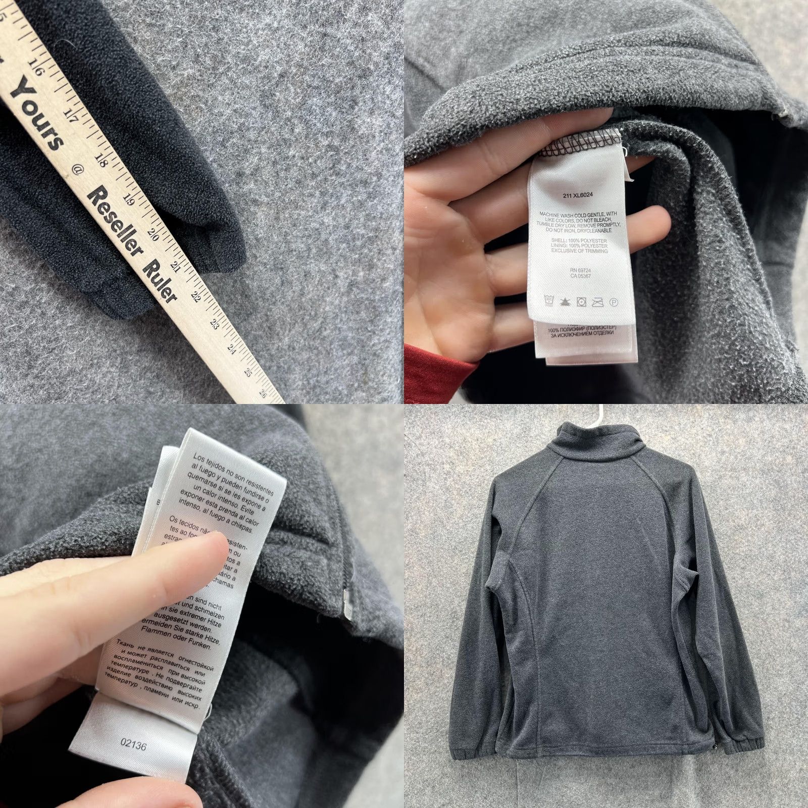 Vintage Columbia Sweater Men Small Fleece Gray Full Zip Sweatshirt Jacket Polyester Size US S / EU 44-46 / 1 - 8 Thumbnail