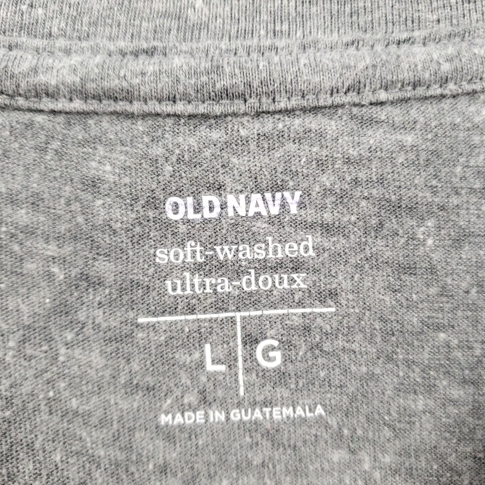 Old Navy Old Navy Shirt Men Large Gray Soft Washed Ultra Doux Short Sleeve Pullover Tee USA Size US L / EU 52-54 / 3 - 3 Thumbnail