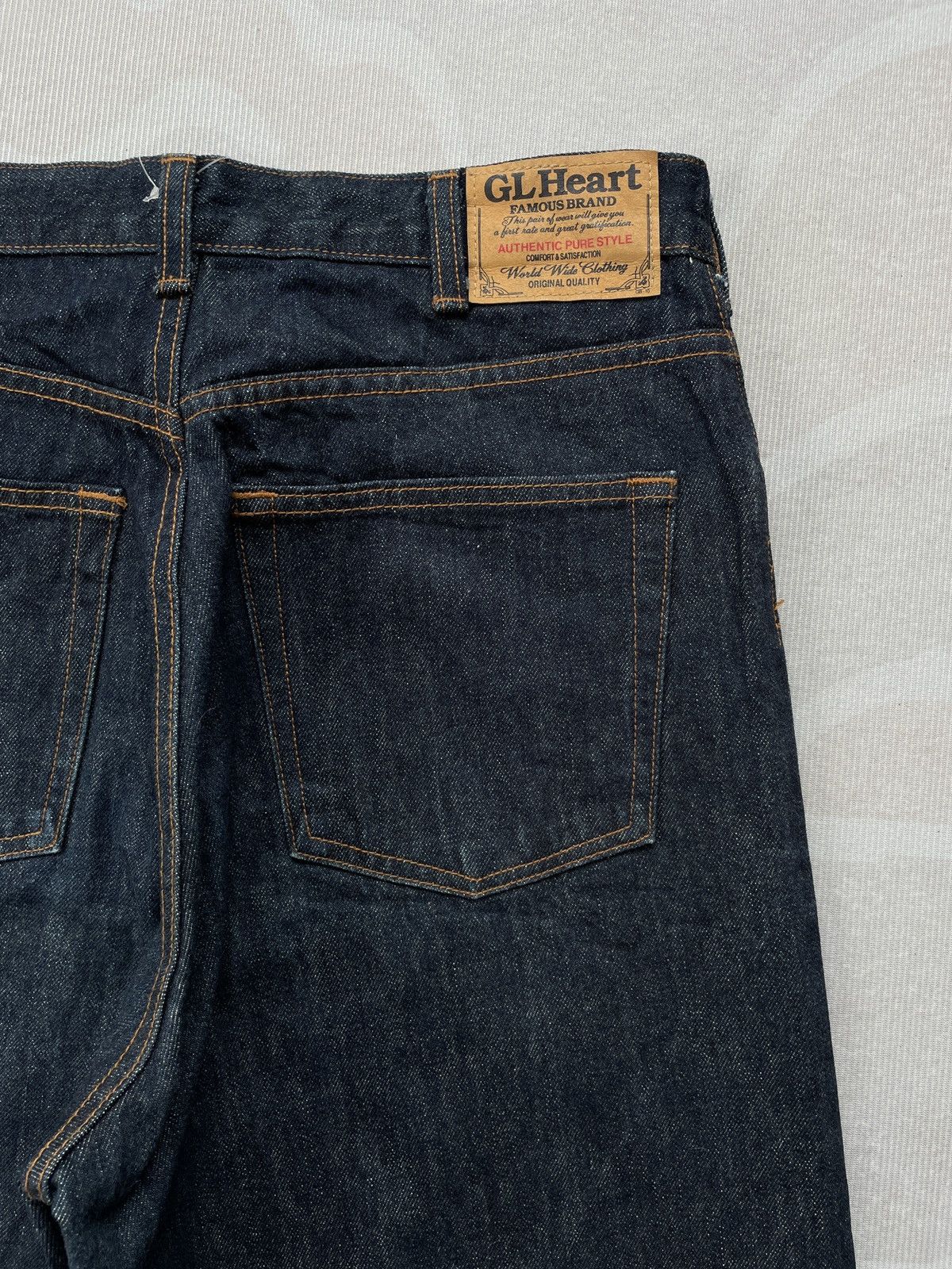Japanese Brand × Jean GL Heart Straight Loose Jeans (LG151) Size US 29 - 9 Thumbnail