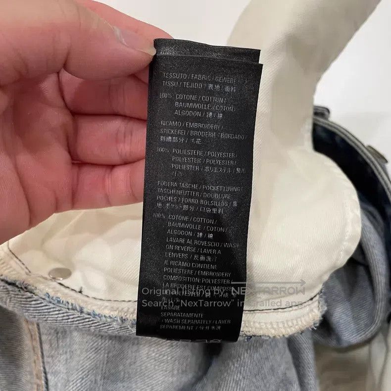 Balenciaga Balenciaga size M Water-Washed Belt Wide Leg Denim Pants Size US 27 - 8 Thumbnail