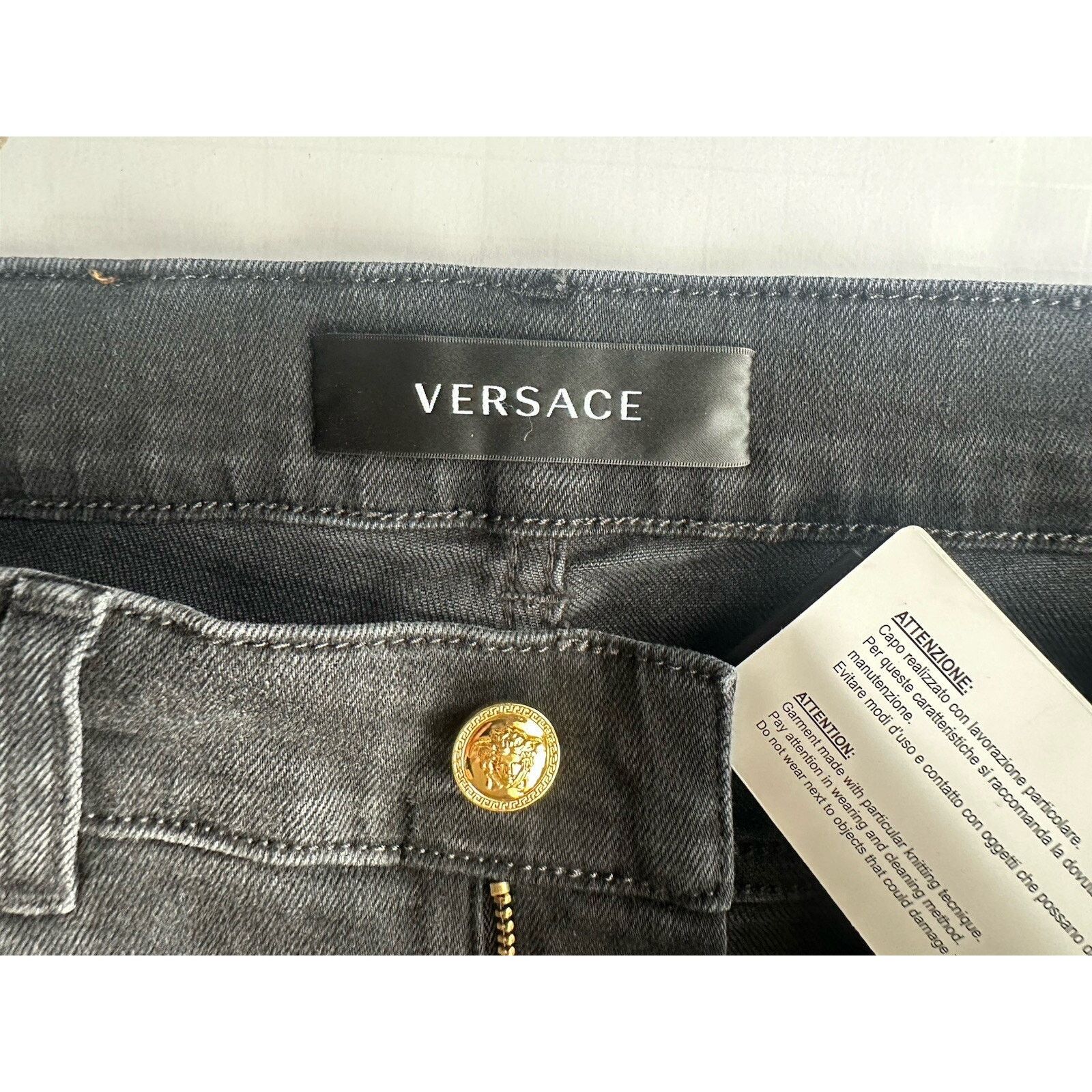 Versace Versace Men’s Denim Stretch Black Jeans Size 32 US 1011835 Size US 32 / EU 48 - 7 Thumbnail