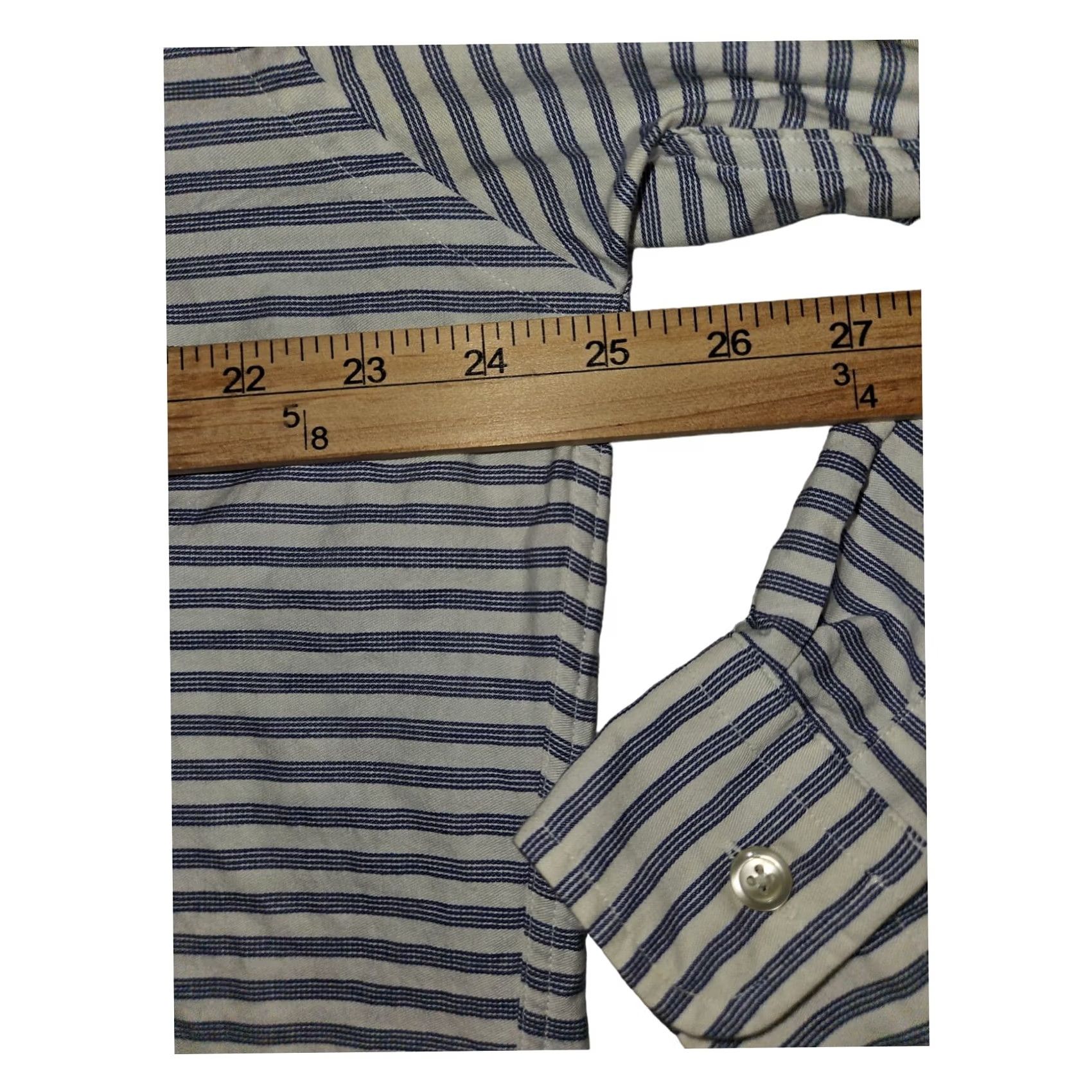 Tommy Hilfiger VINTAGE Tommy Hilfiger Button Up Shirt Mens 34 50 Chest White Striped 90s Retro Classic Casual Business Mens Size US S / EU 44-46 / 1 - 3 Thumbnail