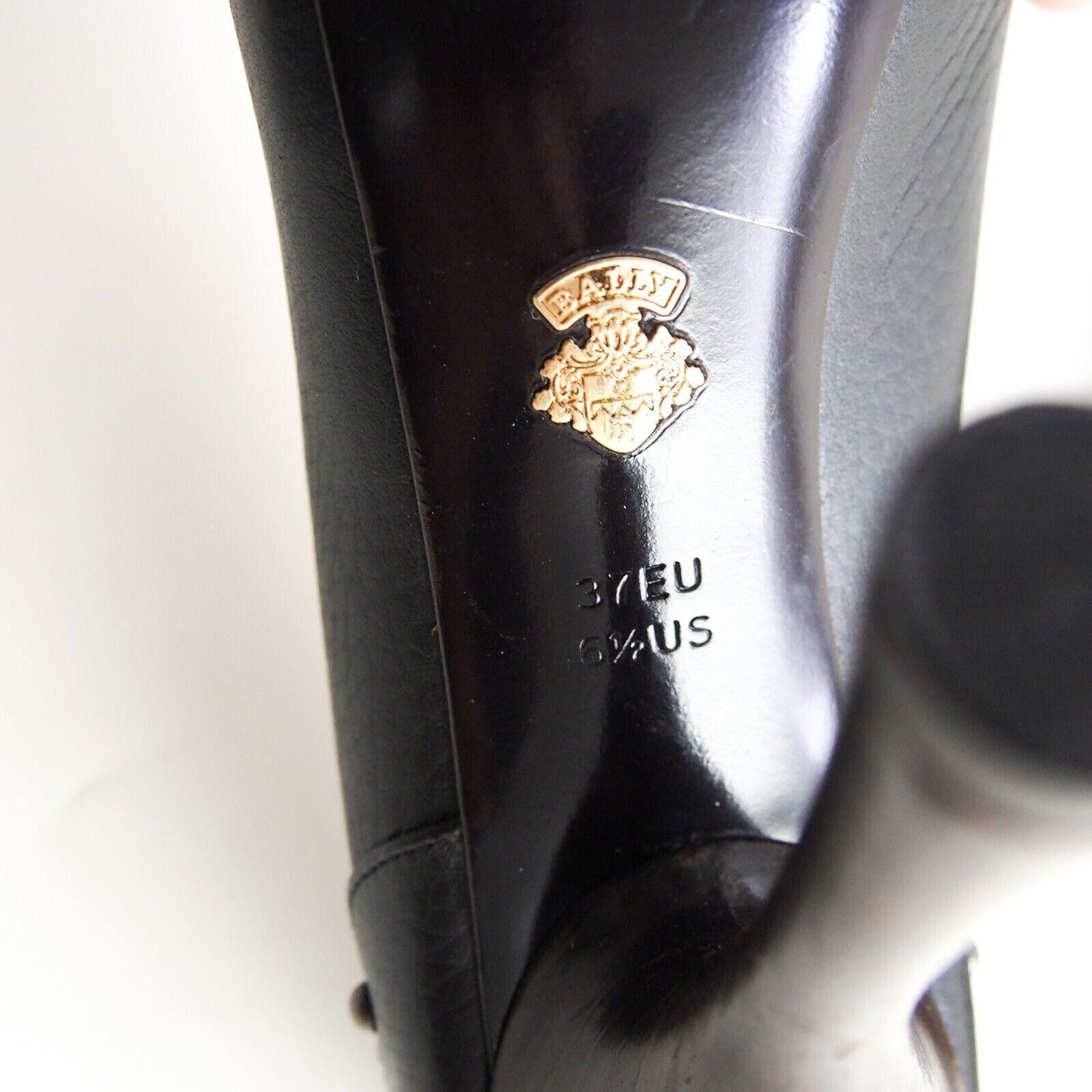 Bally Bally Uril Heels Plateau Black Leather Womens US 6.5 EU 37 Size US 6.5 / IT 36.5 - 9 Thumbnail