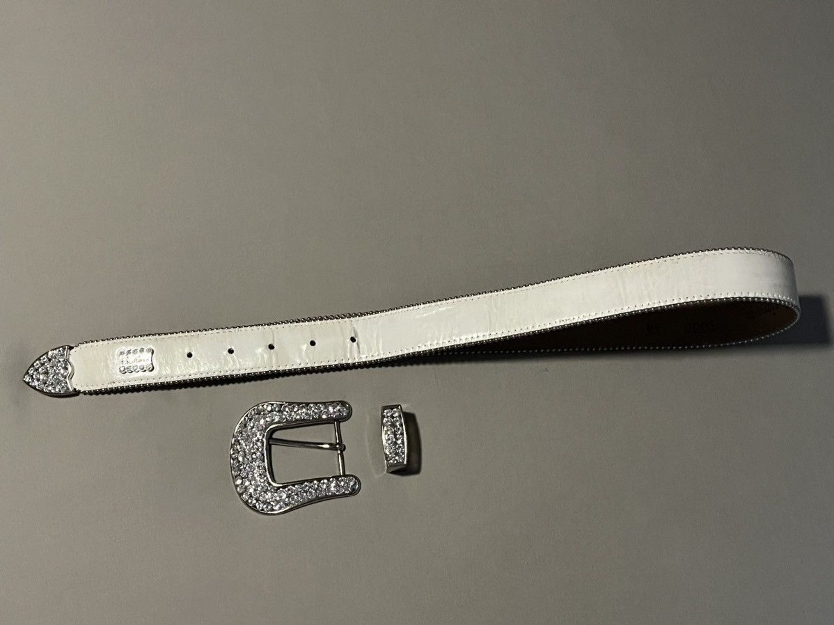 Streetwear B.B. Simon Men’s Blanc Classic Belt White Used | Grailed