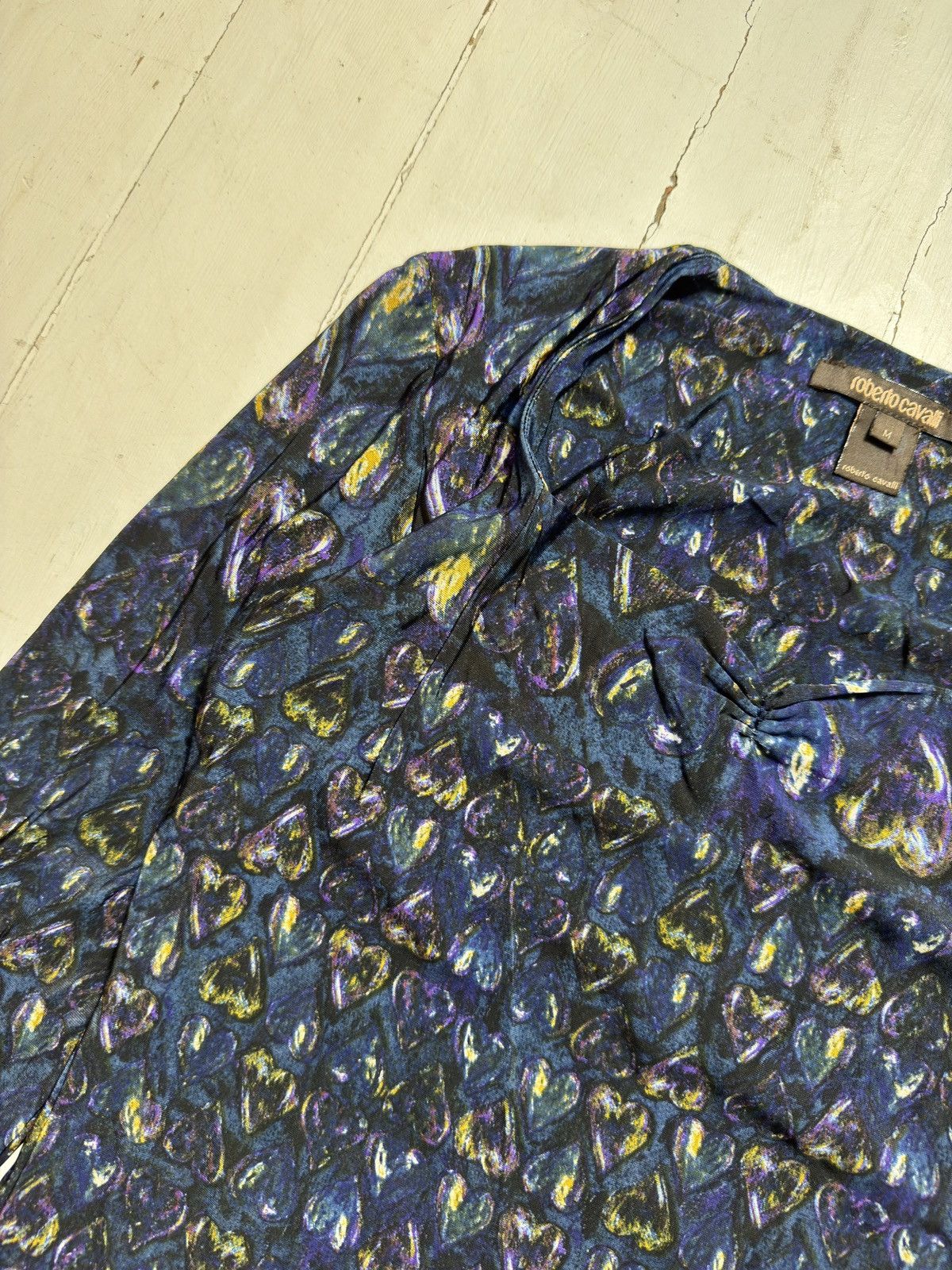 Roberto Cavalli VINTAGE ROBERTO CAVALLI 2000s HEART MONOGRAM LONG SLEEVE Size M / US 6-8 / IT 42-44 - 7 Thumbnail