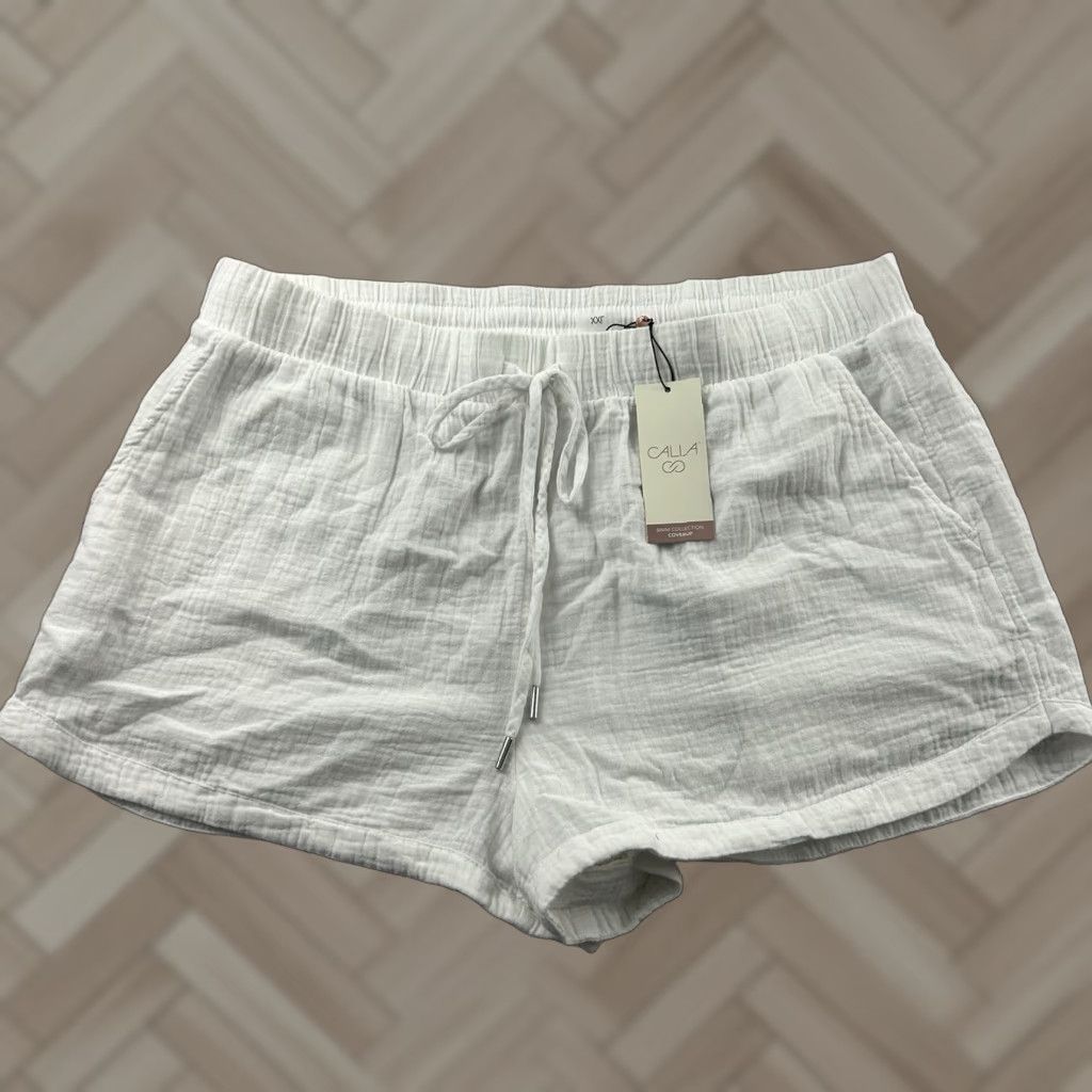Vintage Calia Carrie Underwood HR Dolphin Beach Shorts Women's XXL White Beach Shorts Nike? Size 40" / US 18 - 1 Thumbnail