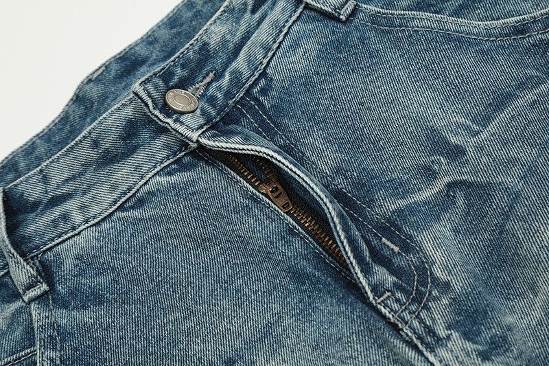 Jean American high street distressed loose straight leg jeans Size US 32 / EU 48 - 4 Thumbnail