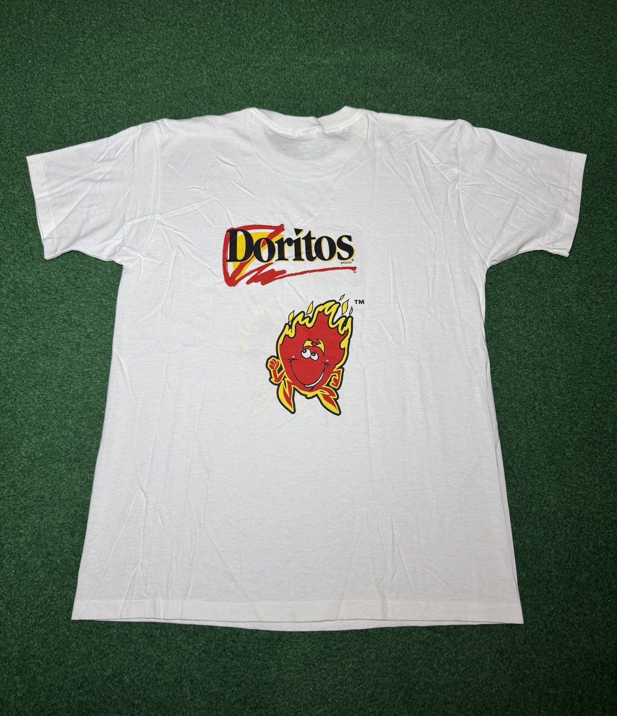 Vintage Doritos Vintage Nacho Cheese Corn Chip 90s Promo L T Shirt Size US L / EU 52-54 / 3 - 5 Thumbnail