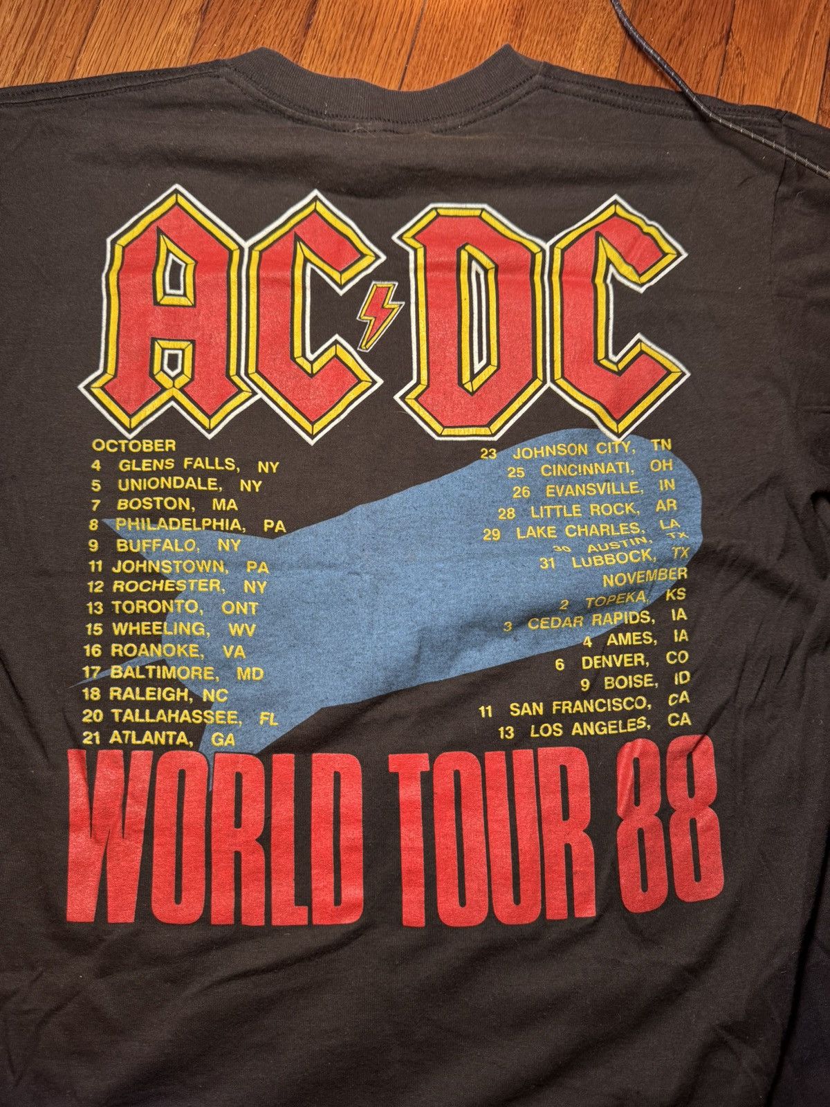 Other 1988 AC/DC Blow Up YourVideoWorldTourTeeOriginalVintageBlack Size US L / EU 52-54 / 3 - 2 Thumbnail