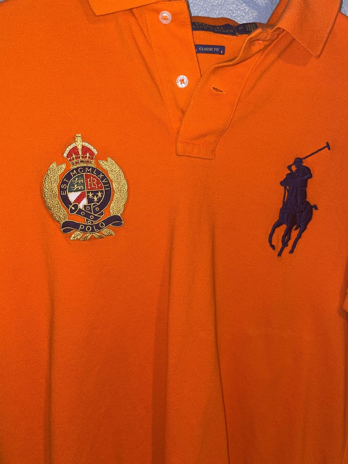 Polo Ralph Lauren Orange Polo Ralph Lauren Polo Size US M / EU 48-50 / 2 - 2 Thumbnail
