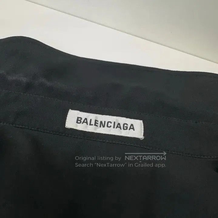 Balenciaga Balenciaga Black Long Sleeve Shirt with Logo. Size US XS / EU 42 / 0 - 2 Thumbnail