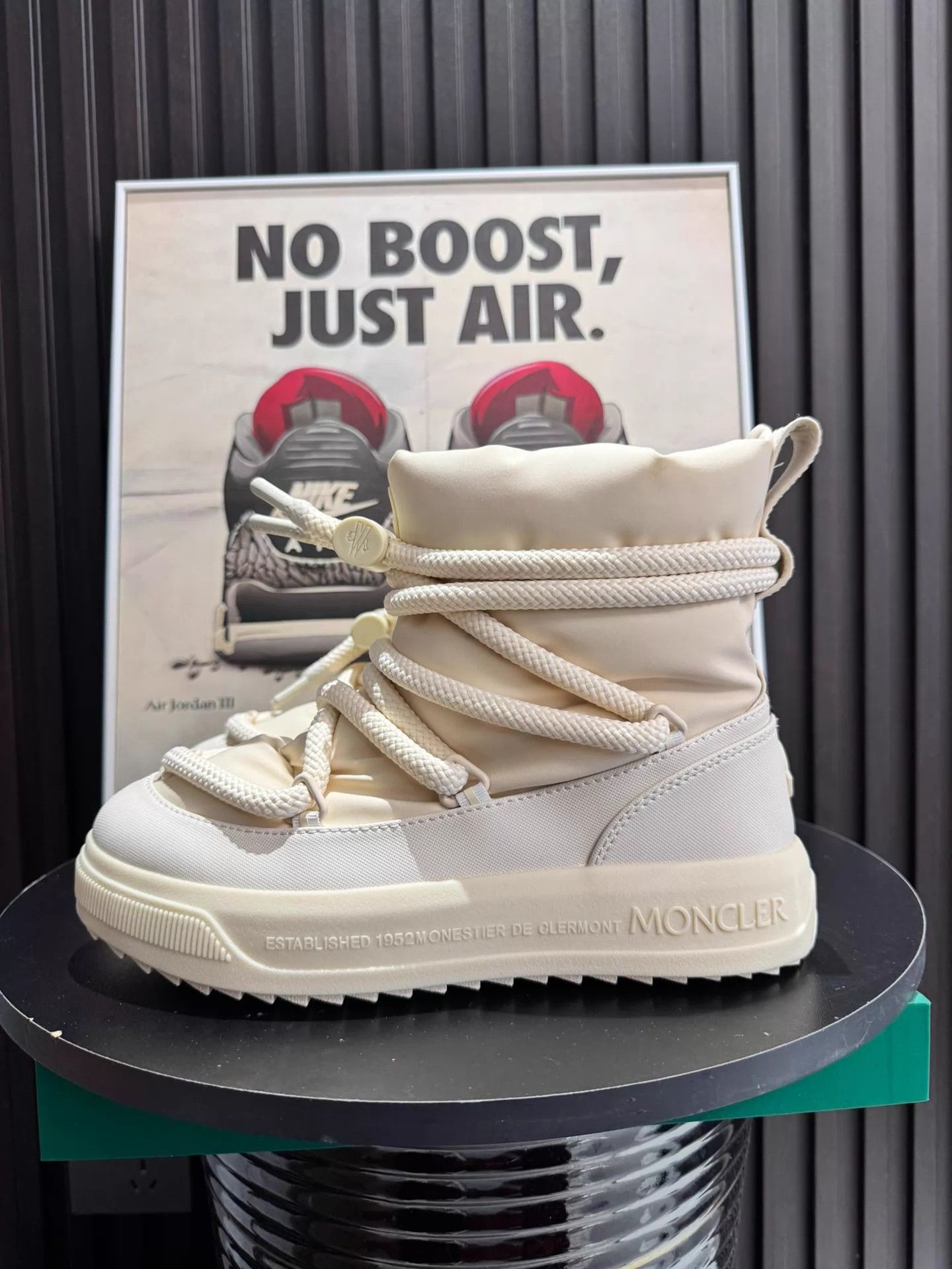 Moncler Moncler Altive Mid Snow Boots Women's Light Beige Size US 7.5 / IT 37.5 - 1 Thumbnail