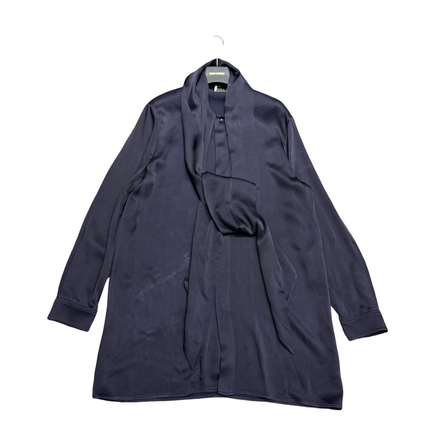 Saint Laurent Paris Saint Laurent Scarf Collar Satin Shirt 41 Size US L / EU 52-54 / 3 - 1 Thumbnail