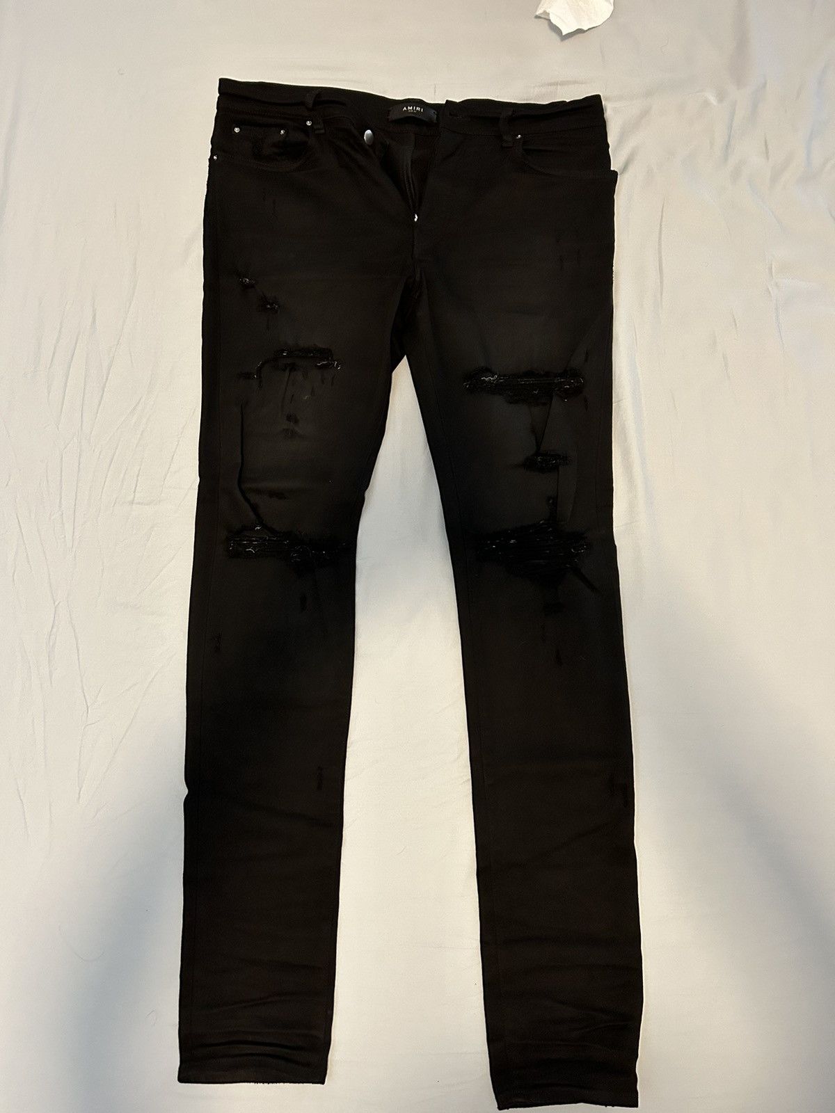 Image of Amiri Thrasher Classic Jean Black Denim Size 33, Men's