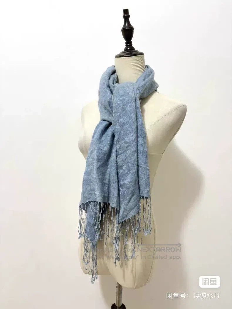 Vivienne Westwood Vivienne Westwood Blue Subtle Pattern Saturn Scarf Size ONE SIZE - 1 Thumbnail