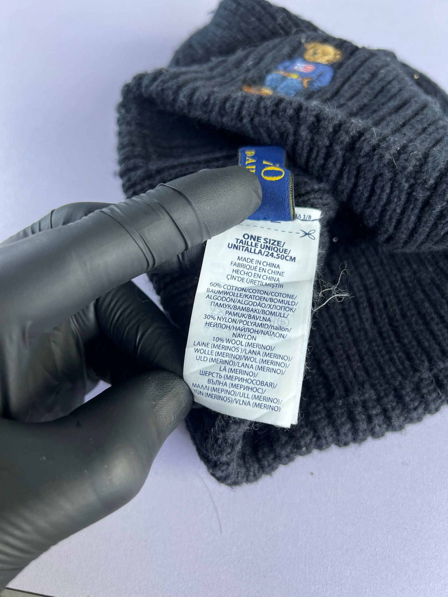 Polo Ralph Lauren × Vintage Polo bear by Ralph Lauren knit beanie Size ONE SIZE - 5 Thumbnail