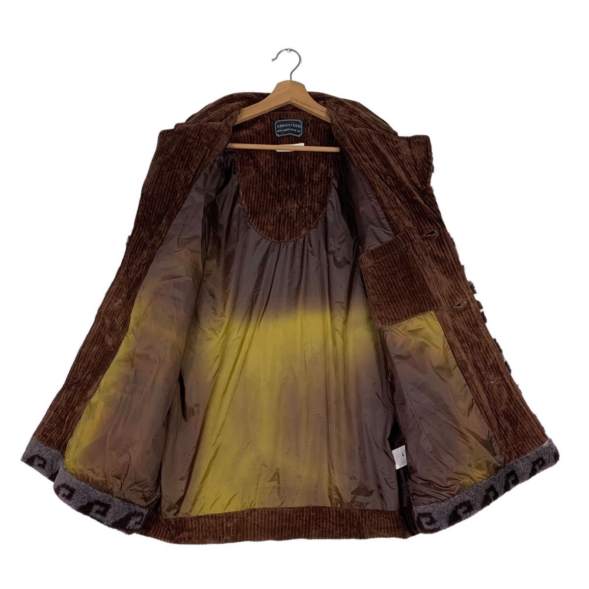 Japanese Brand AIDMA CLUB Fleece Printed Hybrid Corduroy Jacket #0456-C21 Size US M / EU 48-50 / 2 - 11 Thumbnail