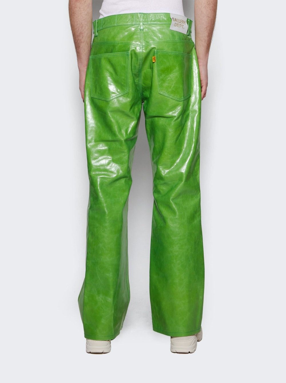 Gallery Dept. o1mle0226 Logan Flare Jeans in Apple Green Size US 33 - 5 Thumbnail