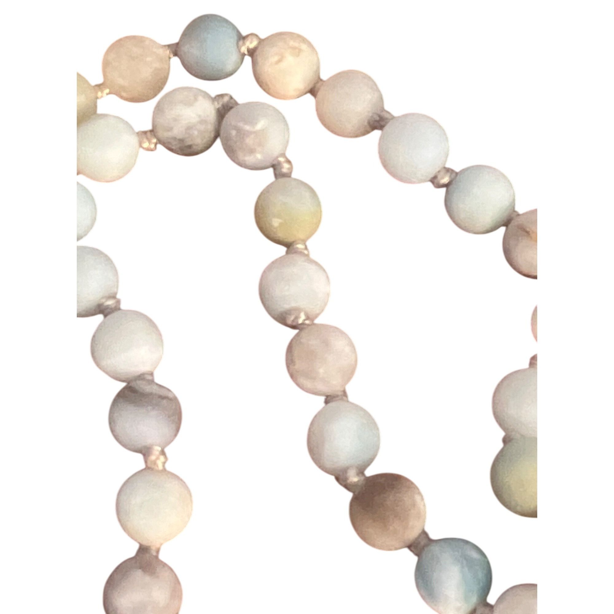 Other Amazonite Throat Matte Bead Necklace Gold Tone Tassel No Cla Size ONE SIZE - 3 Thumbnail