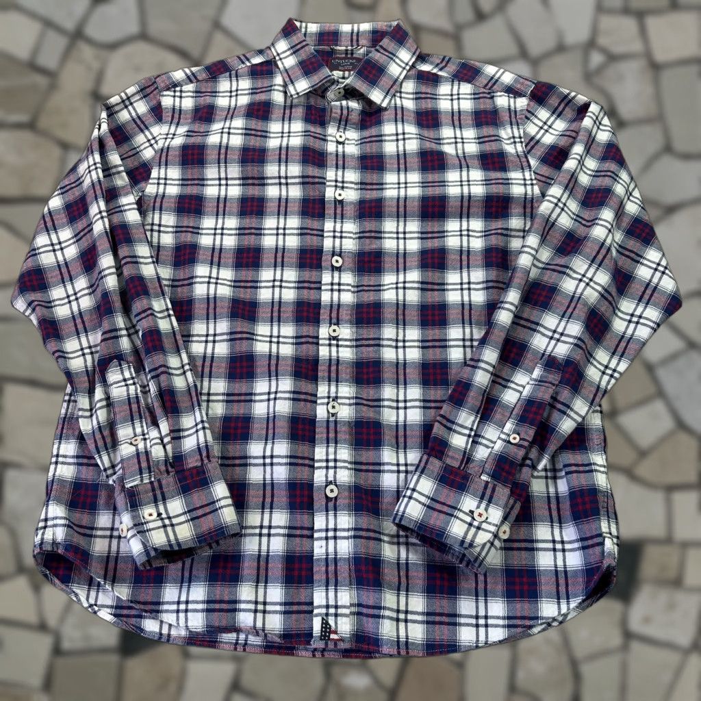 UNTUCKit UNTUCKit Shirt Mens Large Blue Red Plaid Button Down Long Sleeve USA Size US L / EU 52-54 / 3 - 1 Thumbnail