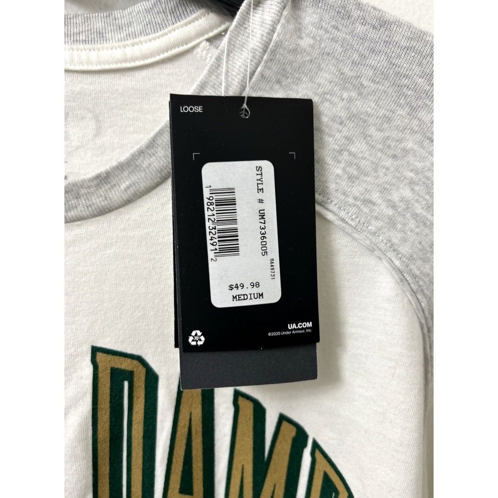Under Armour Under Armour Shirt Mens M Beige Notre Dame Loose Fit L/S NWT 50 MSRP HeatGear ND Shamrock Logo Team USA Mens Size US M / EU 48-50 / 2 - 4 Thumbnail