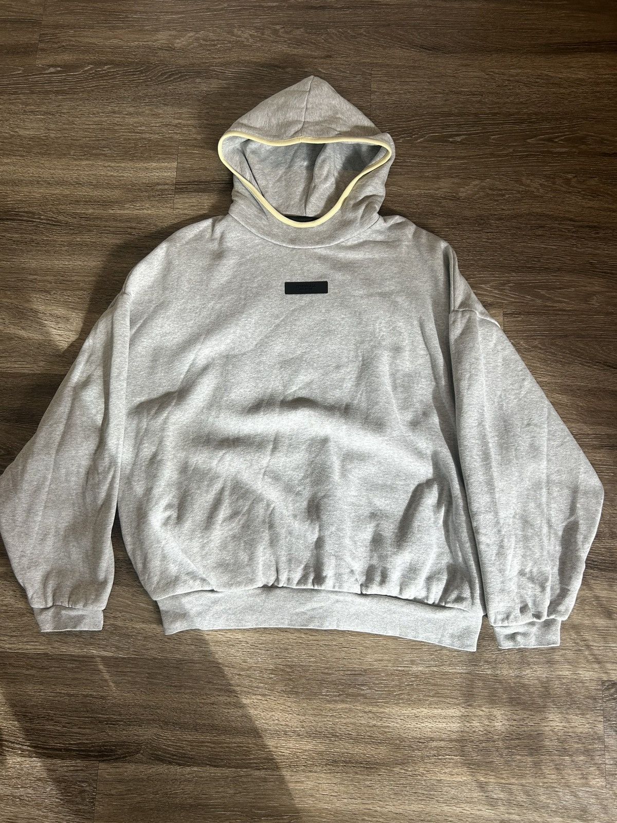 Fear of God Fear Of god essentials light grey pullover hoodie large 2024 |  Grailed