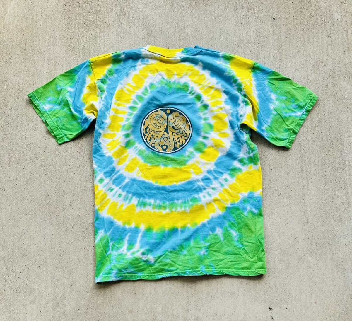Vintage Vintage Celtic Cross Tee Shirt Tye Dye Religon Tribal Native Size US L / EU 52-54 / 3 - 2 Thumbnail