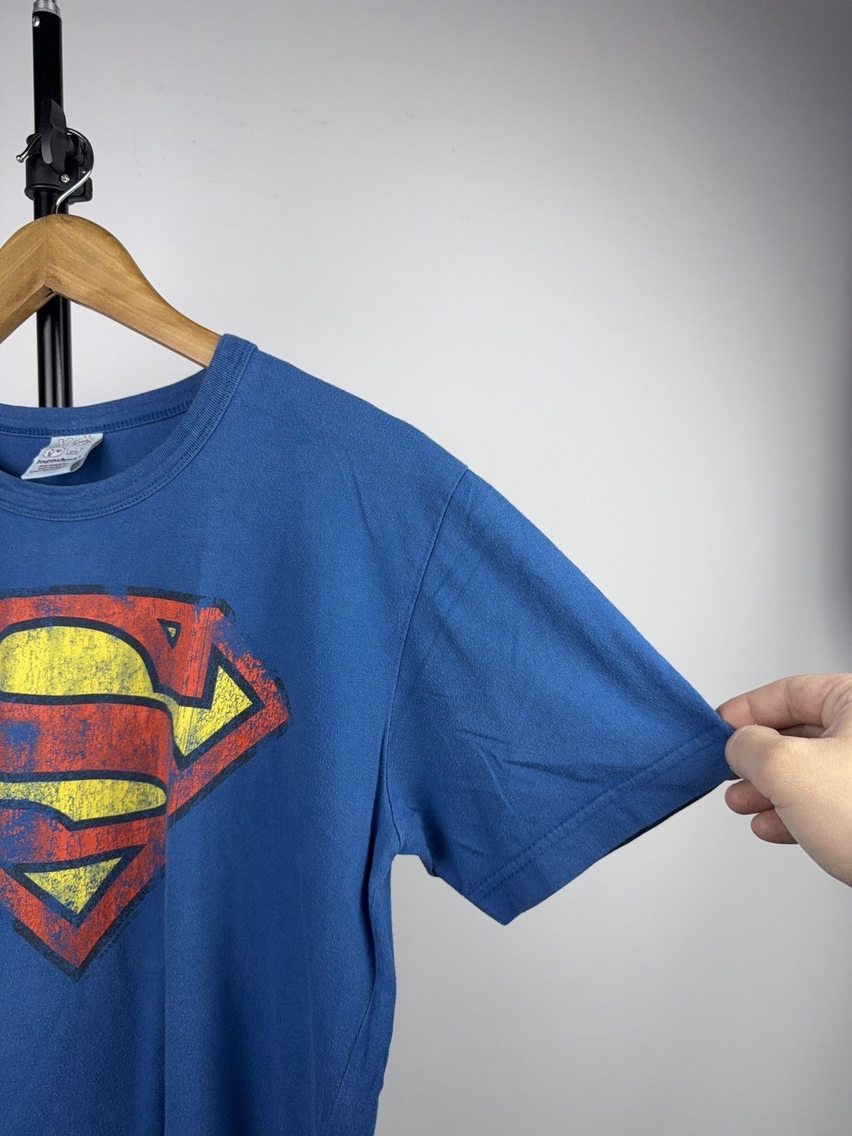 DC Comics Vintage 2009 DC Comics Superman Logo Vintage Blue T-Shirt Size US M / EU 48-50 / 2 - 9 Thumbnail