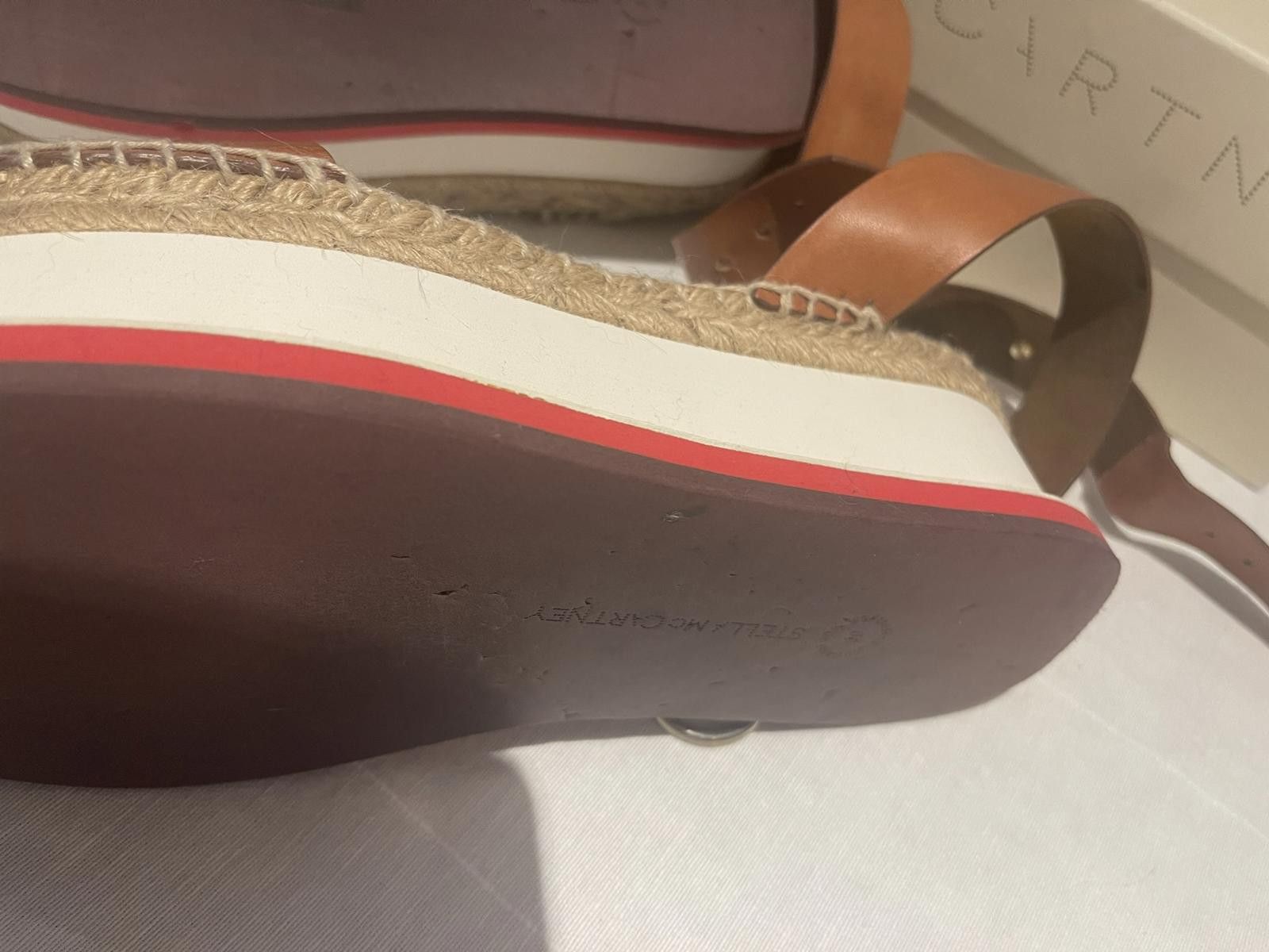 Stella McCartney Stella McCartney Tan Wedges, with leather straps Size US 8 / IT 38 - 4 Thumbnail