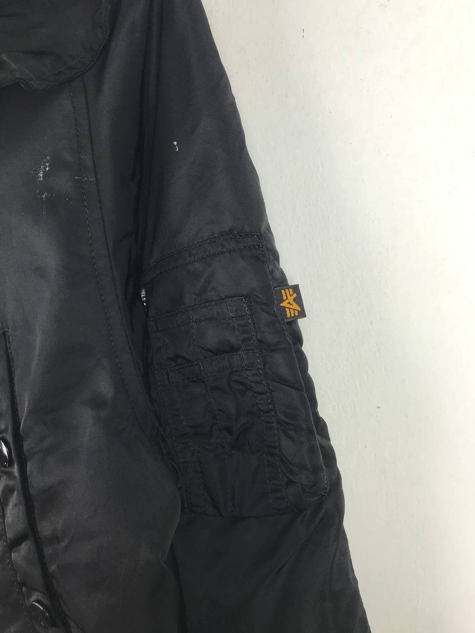Alpha Industries Vintage Alpha Industries Full Zipper And Button jacket Size US L / EU 52-54 / 3 - 7 Thumbnail