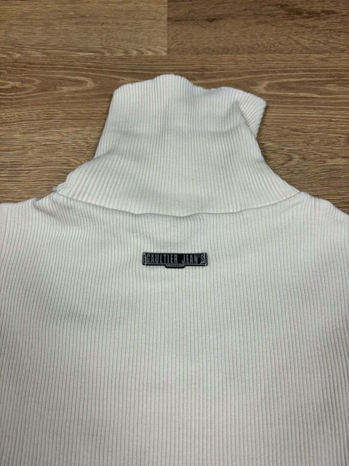 Jean Paul Gaultier 2000s Jean Paul Gaultier Asymmetrical Col Sweater Size L / US 10 / IT 46 - 5 Thumbnail